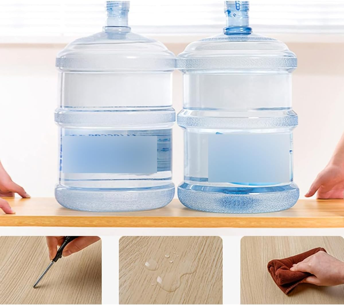 AIMALL Expandable Desktop Bookshelf -Desktop Storage Organizer - Wooden Bookshelf for Home or Office - 60Cm X 17Cm X 48Cm image number 4