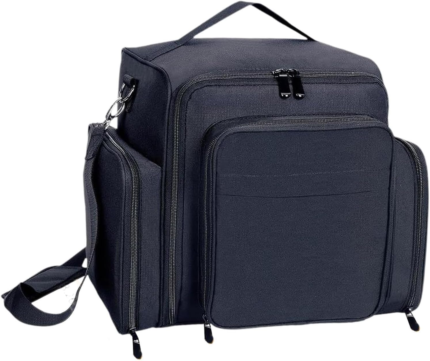 Portable Travel Storage Box Nail Polish Organizer Case Holds 60 Bottles with Removable Pouches and Adjustable Shoulder Strap Portable Travel Storage Box with 2 Detachable Bag image number 5