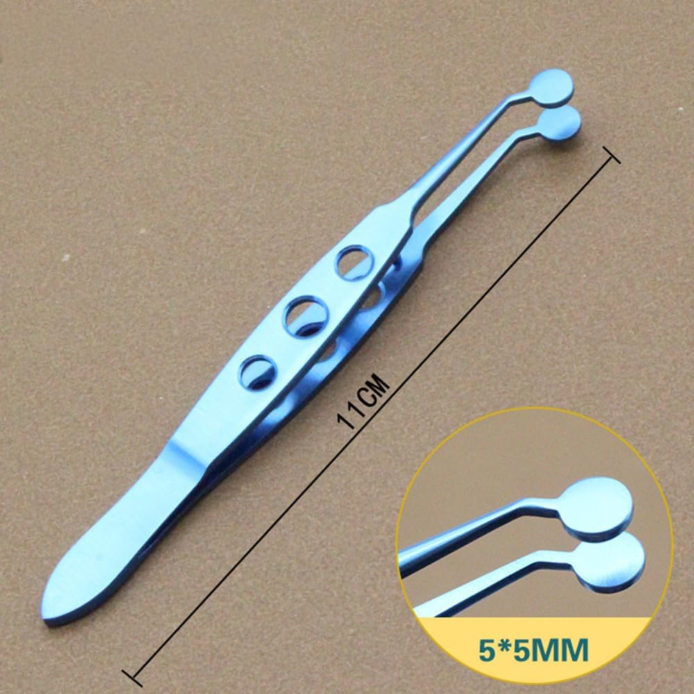 Metal Meibomian Gland Massage Tool, Eyelid Expressor Tweezer image number 1