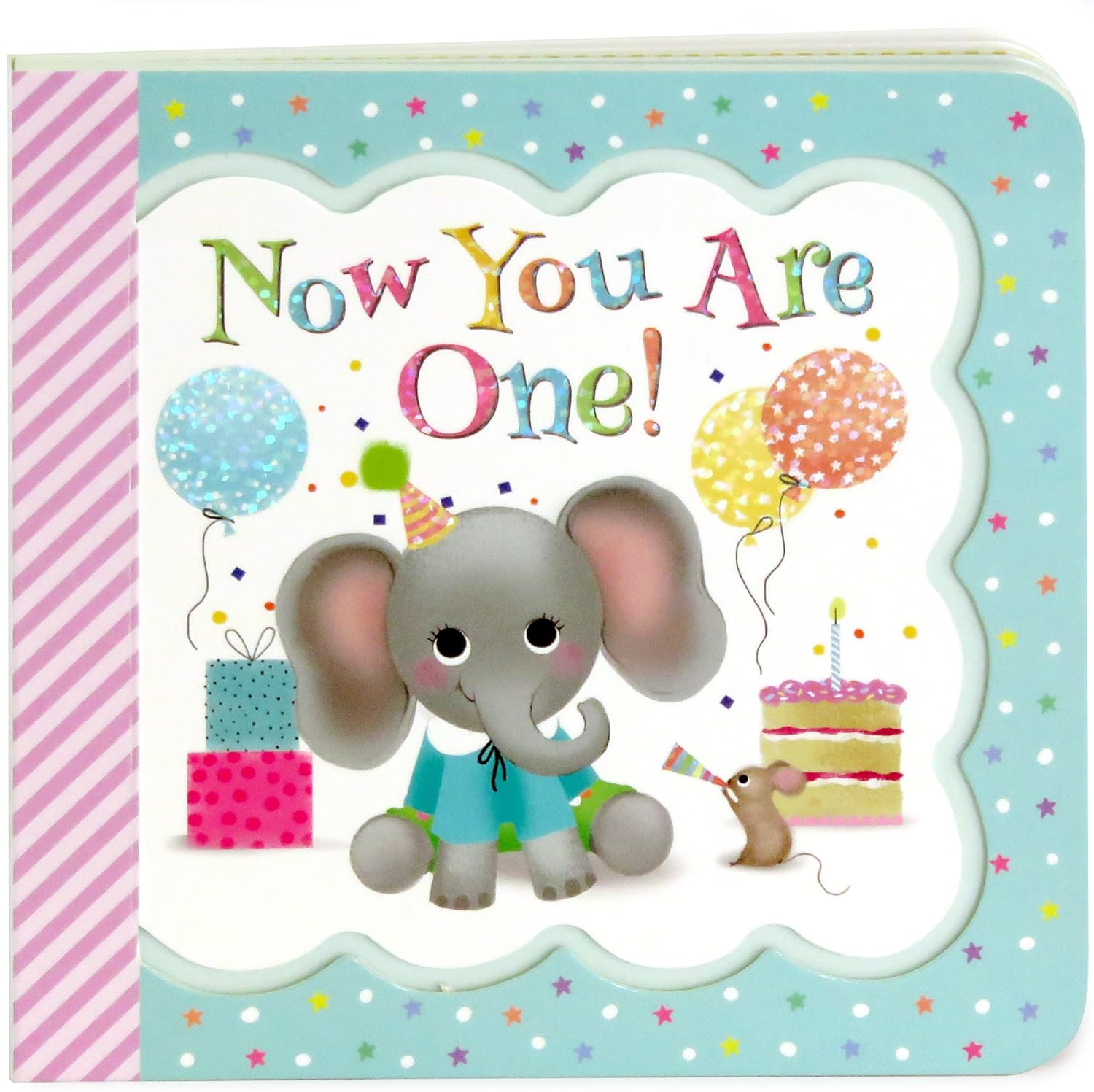 Now You Are One: Little Bird Greetings, Greeting Card Board Book with Personalization Flap, 1St Birthday Gifts for One Year Olds image number 1