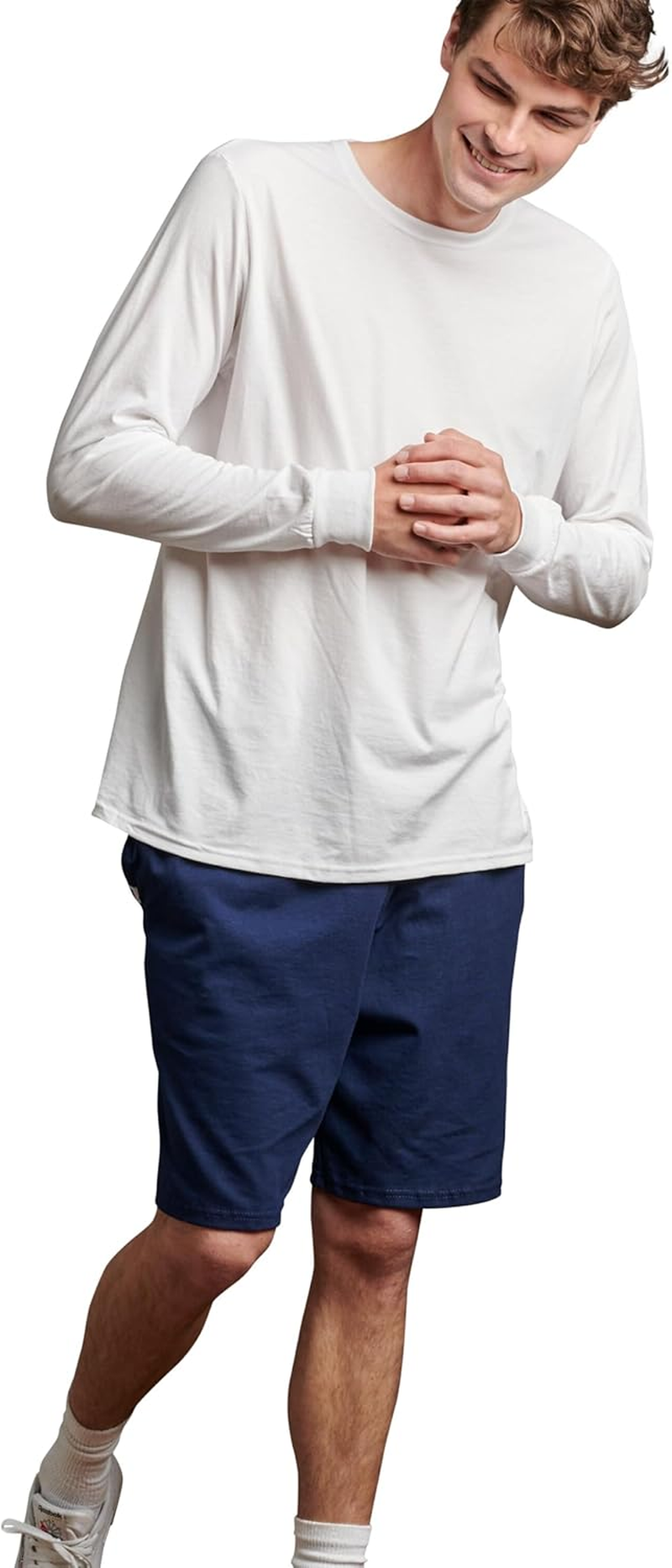 Russell Athletic Men'S Cotton Baseline Short with Pockets image number 3