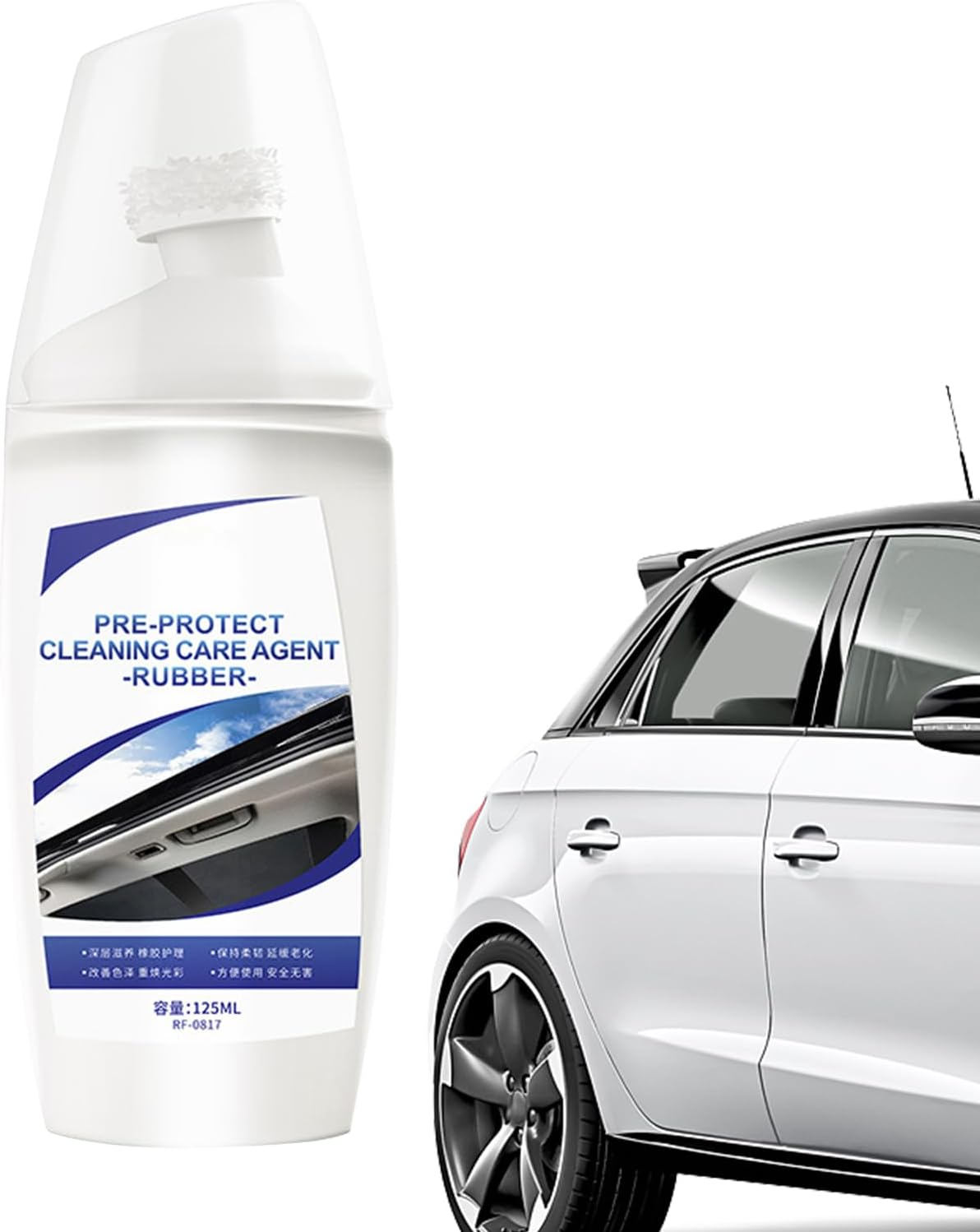 Car Rubber Seal Protectant - Car UV Protection Rubber Reseal Protectant 125Ml Care Lubricant | Professional Auto Windowtrack Saver for Automotive Gasket, Door, Hood