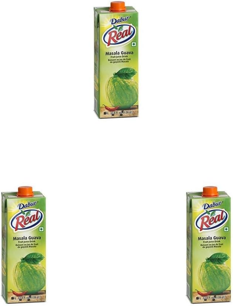 Dabur Real Masala Guava Fruit Drink, 1 L - 1 L (Pack Of 3)