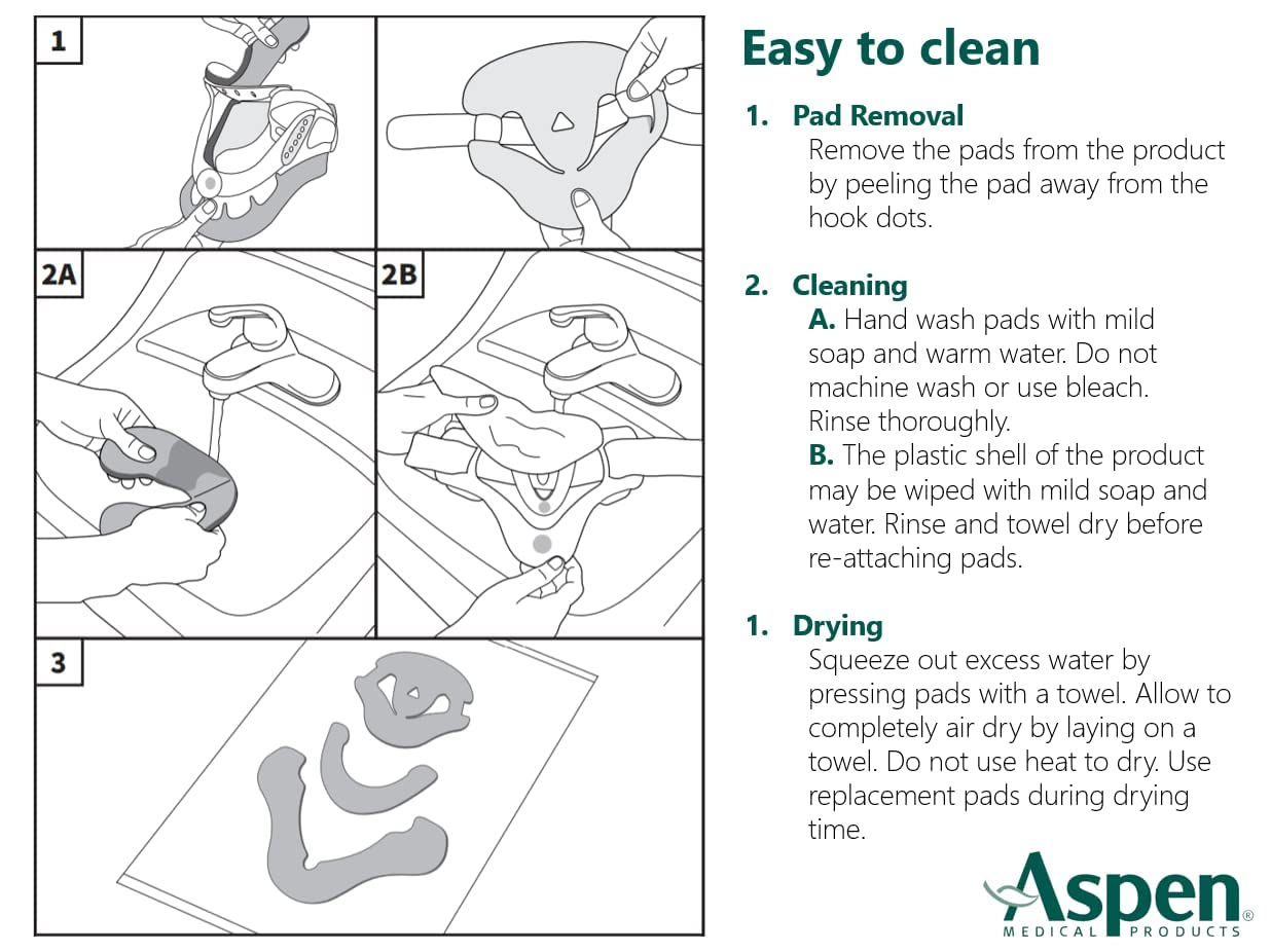 Aspen Vista Collar Adult Neck Brace Replacement Pads Made by Aspen Medical Products image number 1