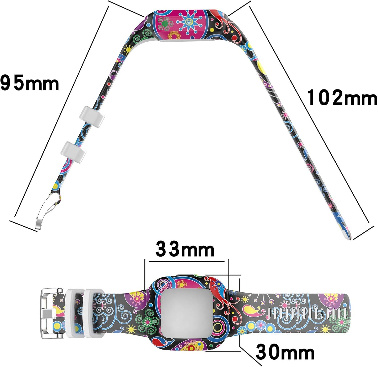 Tencloud Straps Compatible with Garmin Vivofit Jr.3 Strap, Replacement Soft Silicone Wristband Band Armbands for Kids for Vivofit Jr.3 Fitness Tracker image number 1