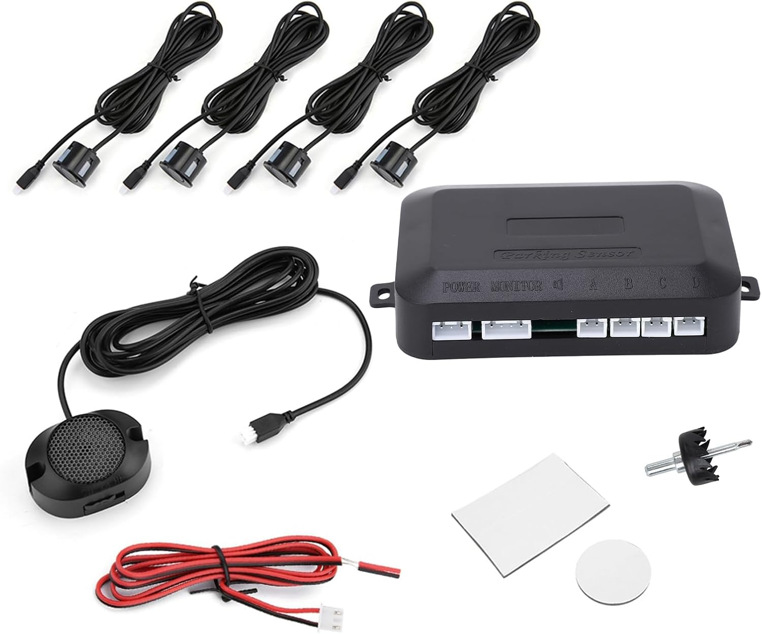 Car Parking Sensor Reversing Radar Kit High Sensitivity Sound Indicator System 12V image number 1