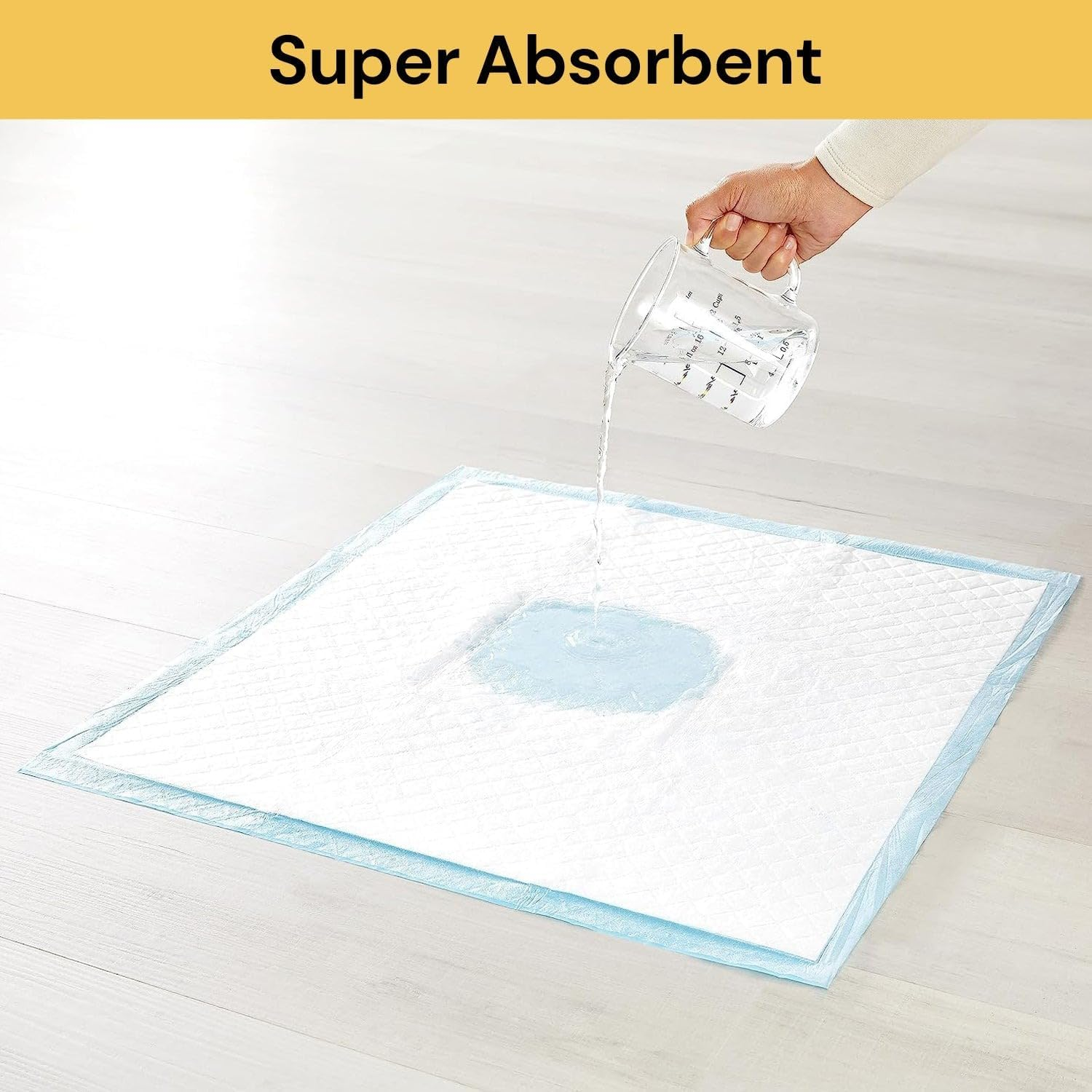 EZONEDEAL Extra-Large Dog Training Pads for Dogs Super Absorbent and Thicker Puppy Pads with Quick-Drying Materials Potty Training Pee Pads for Dogs and Cats - Dog Pee Pad (200 PCS) image number 4