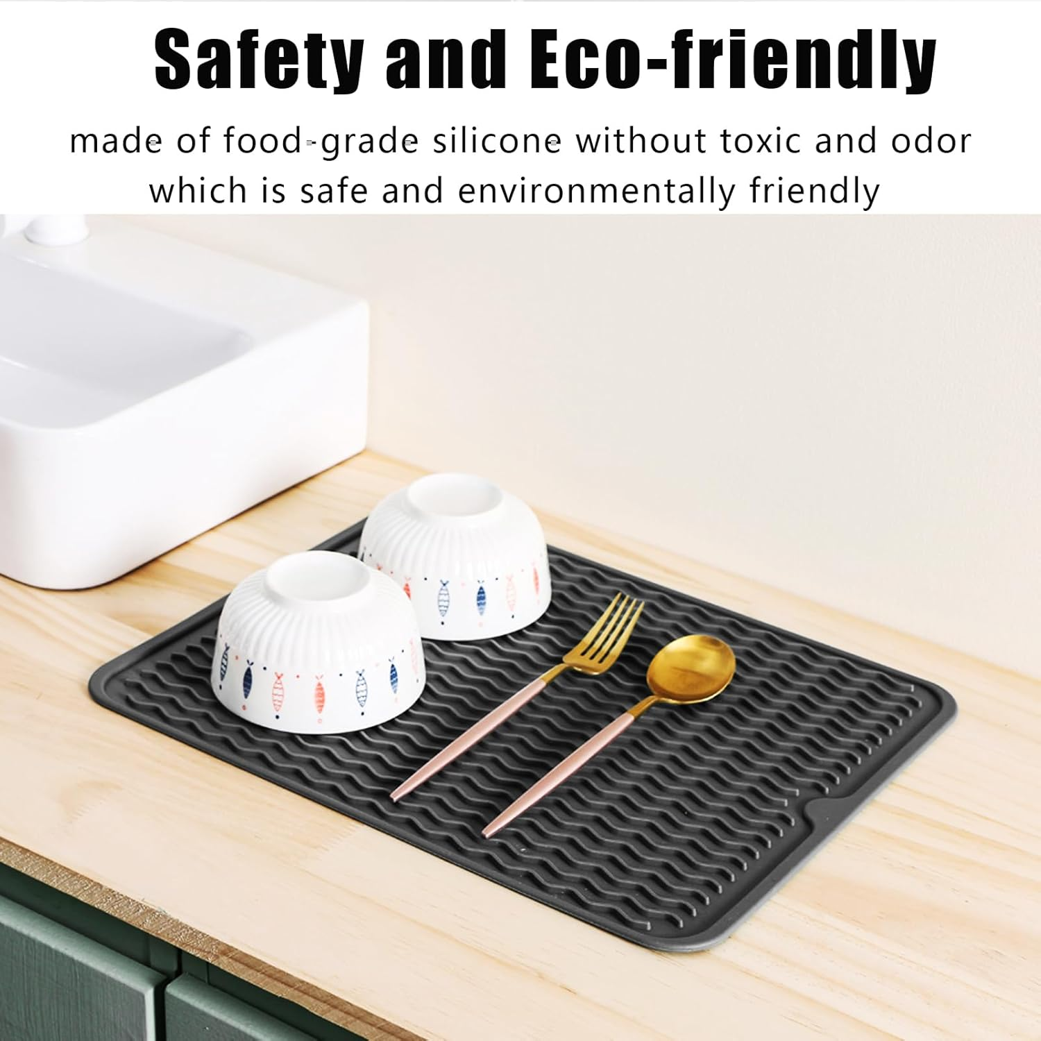 2 Pack Heat Mat for Curling Iron, Oversize Silicone Resistant Mat for Hair Tools, Hot Pad for Hair Straightener, Flat Irons and Hot Hair Styling Tools Home Travel Gym Salon (15.7" X 11.8") image number 5