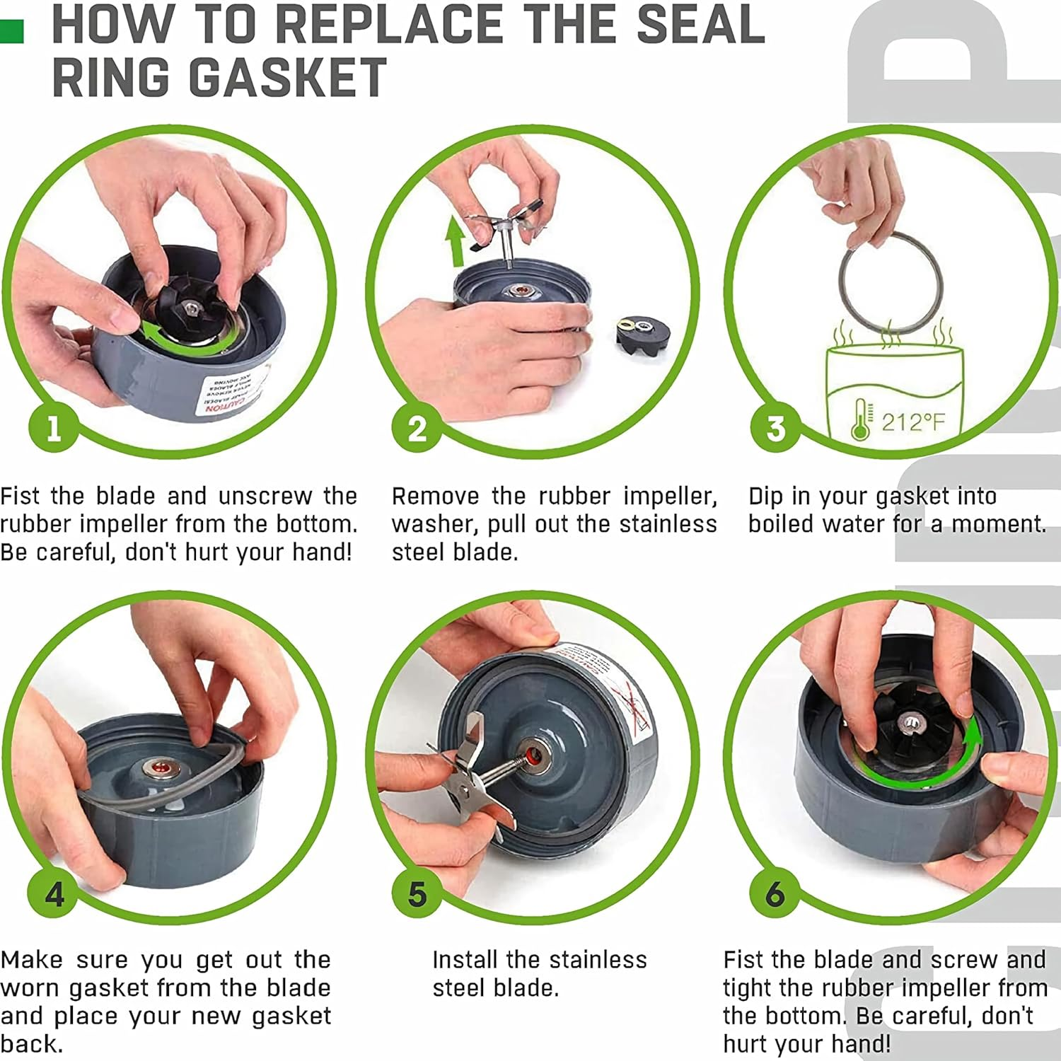 4 PCS Blender Seal Gaskets Silicone O-Ring,600W/900W Juicer and Blender Sealing Gaskets, High-Temperature Resistant Food-Grade Sealing Ring Rubber Ring Replacement Parts image number 1