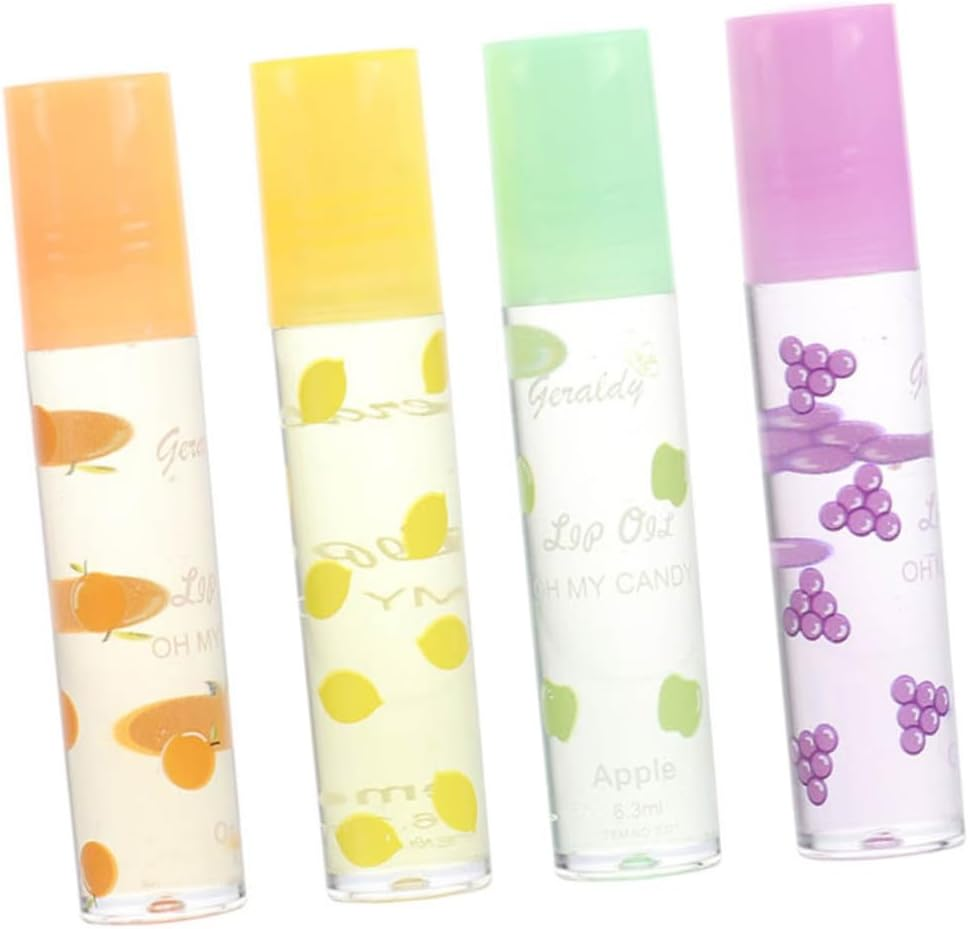 ARTSEWPLY 4Pcs Fruit-Flavored Moisturizing Lip Pomade Set Natural Lip Gloss Hydrating Suitable for Daily Makeup image number 4