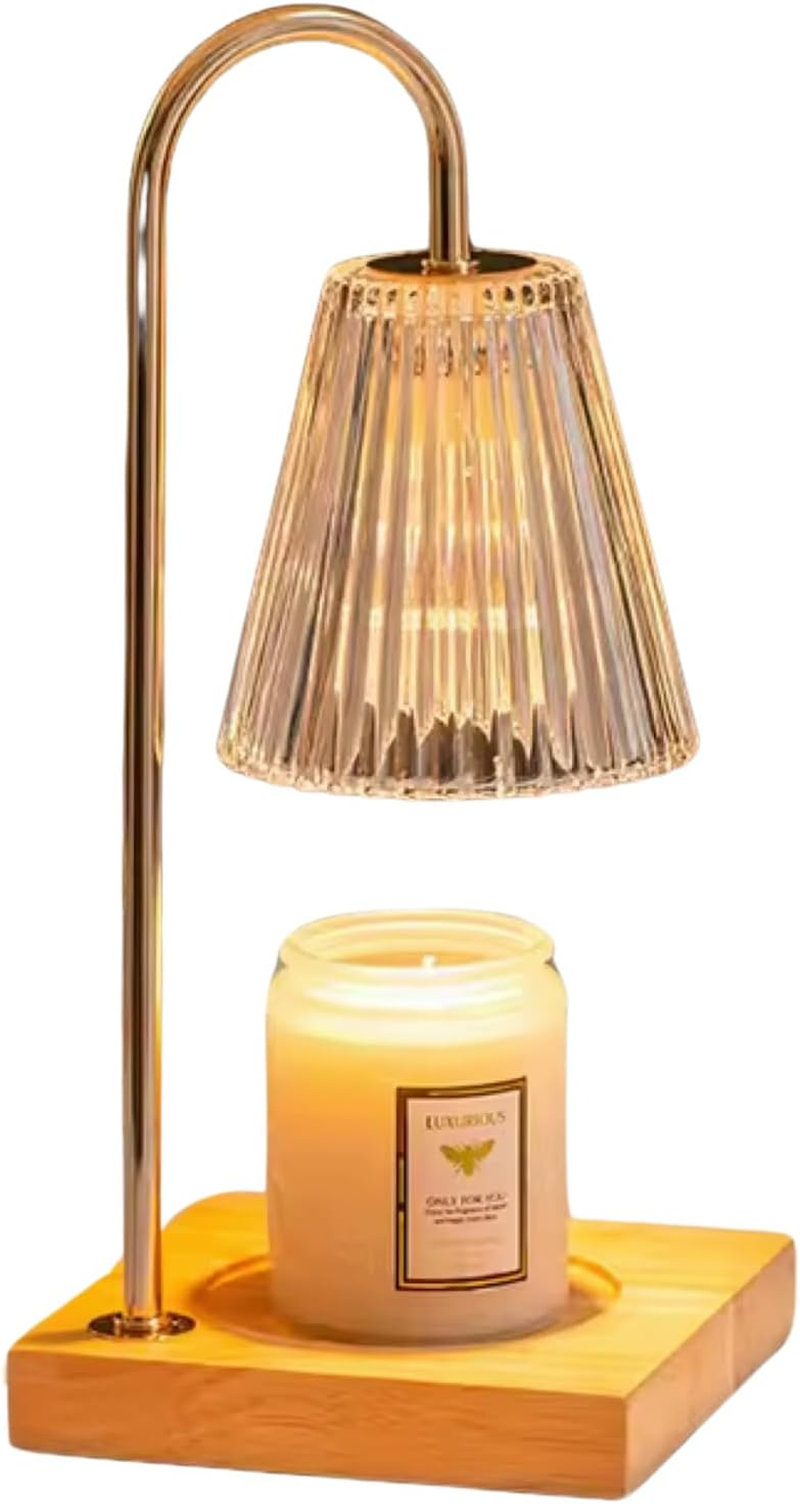 NEST FIT | Candle Light Lamp | Electric Candle Warmer Lamp for Wax Melts | Dimmable Vintage Home D&eacute;cor Light with 2 Wax Warmer Bulbs | Aesthetic Candle Warmer Lamp | Perfect Home D&eacute;cor Gift