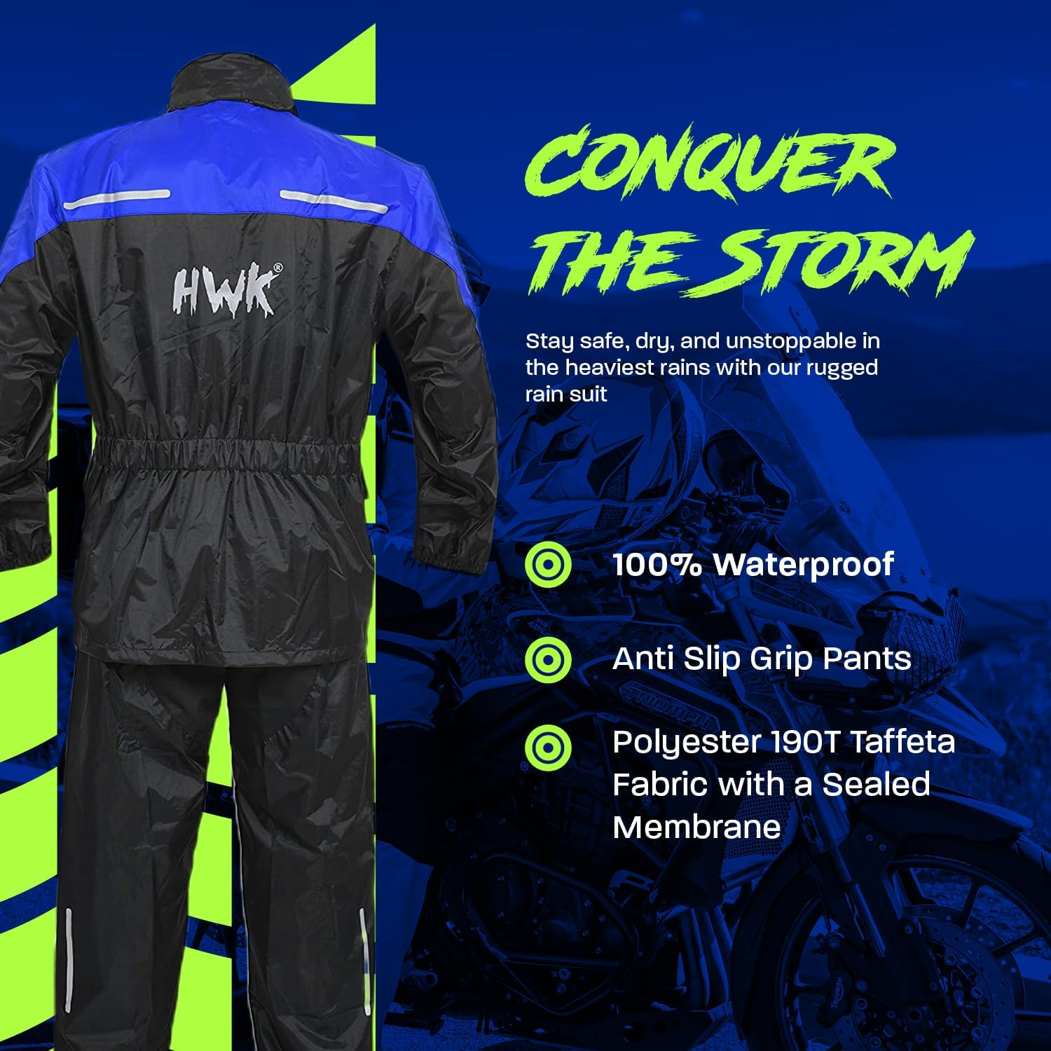 HWK Motorcycle Rain Suit
