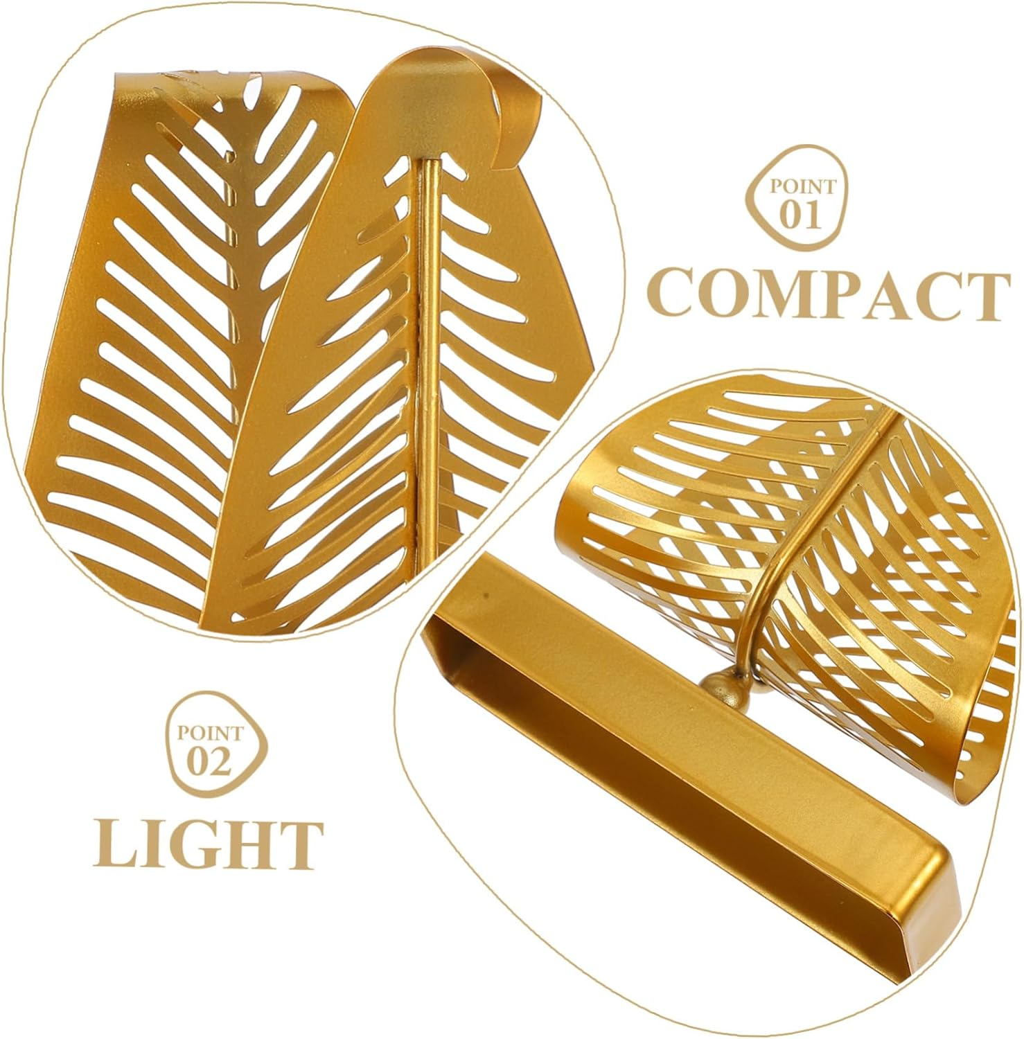 Angoily Large Napkin Holder Rustic Napkin Rack for Restaurant Kitchen Tabletop Classic Leaf Design