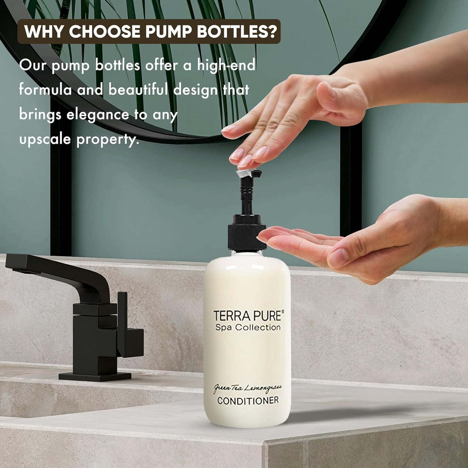 Terra Pure Conditioner | Spa Collection | Hotel Amenities in Pump Bottle | 10.14 Oz. / 300 Ml (Single Bottle) image number 1