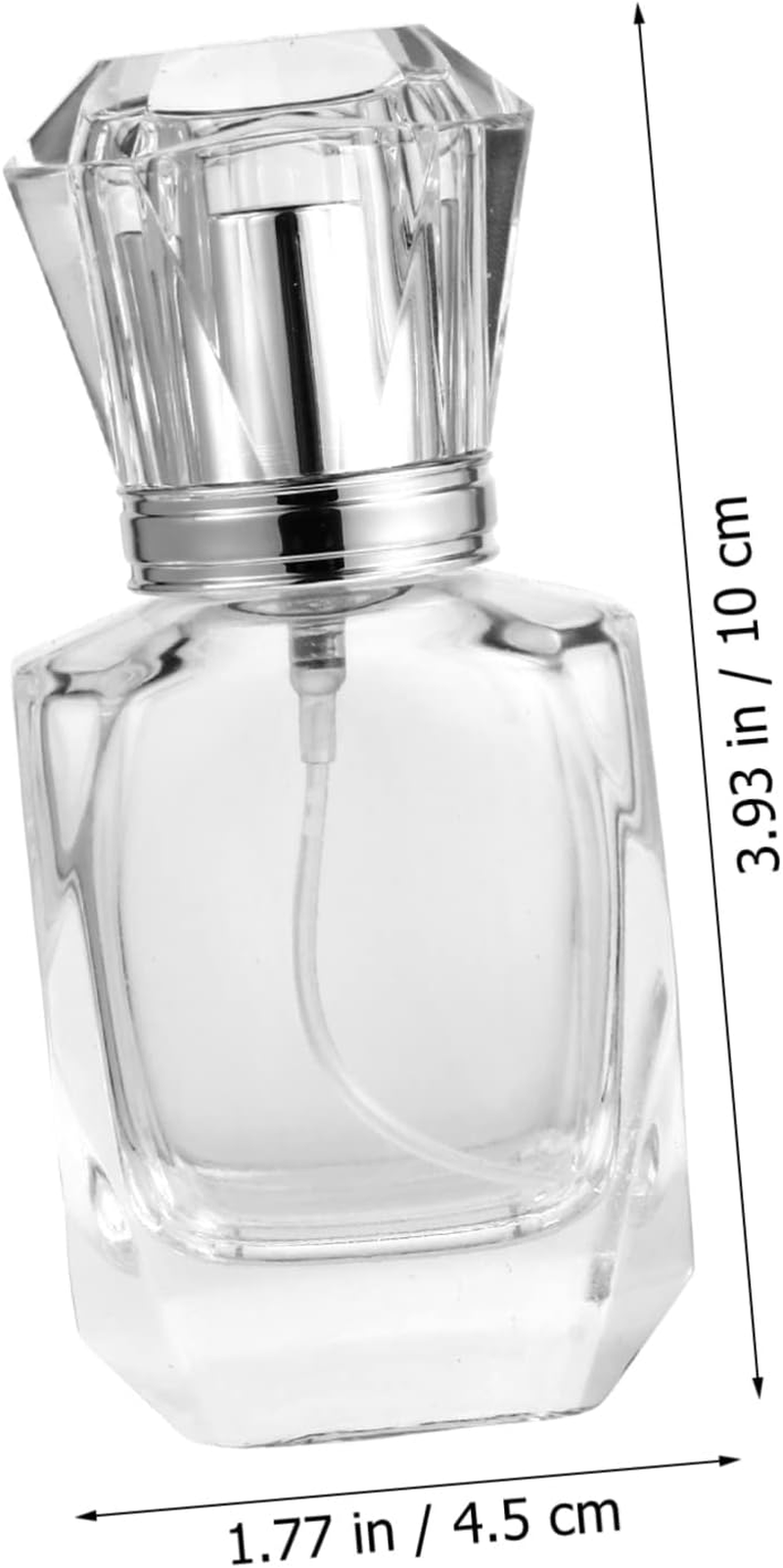 LALADEFIEE 2Pcs Refillable Glass Perfume Atomizer Spray Bottles Compact Travel Fragrance Containers for Essential Oils and Perfume image number 4