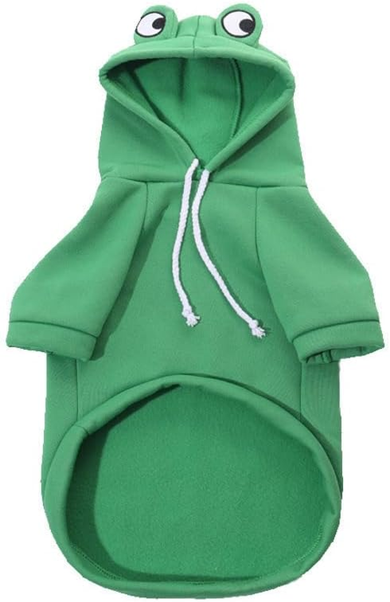 Dogs Hoodie, Sweatshirt Fruit Warm Coat Sweater, Cold Weather Costume for Puppy Small Medium Dog (Green, S) image number 4