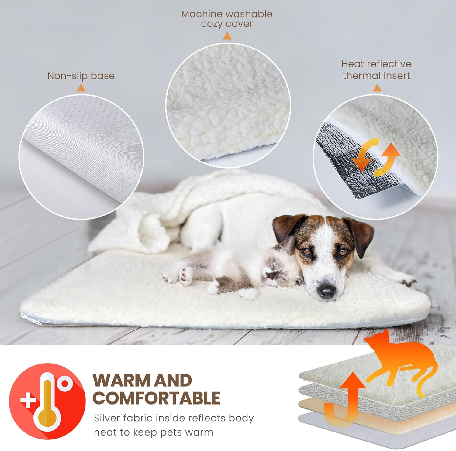 Generisch Self Heating Cat Blanket 60X45Cm image number 1