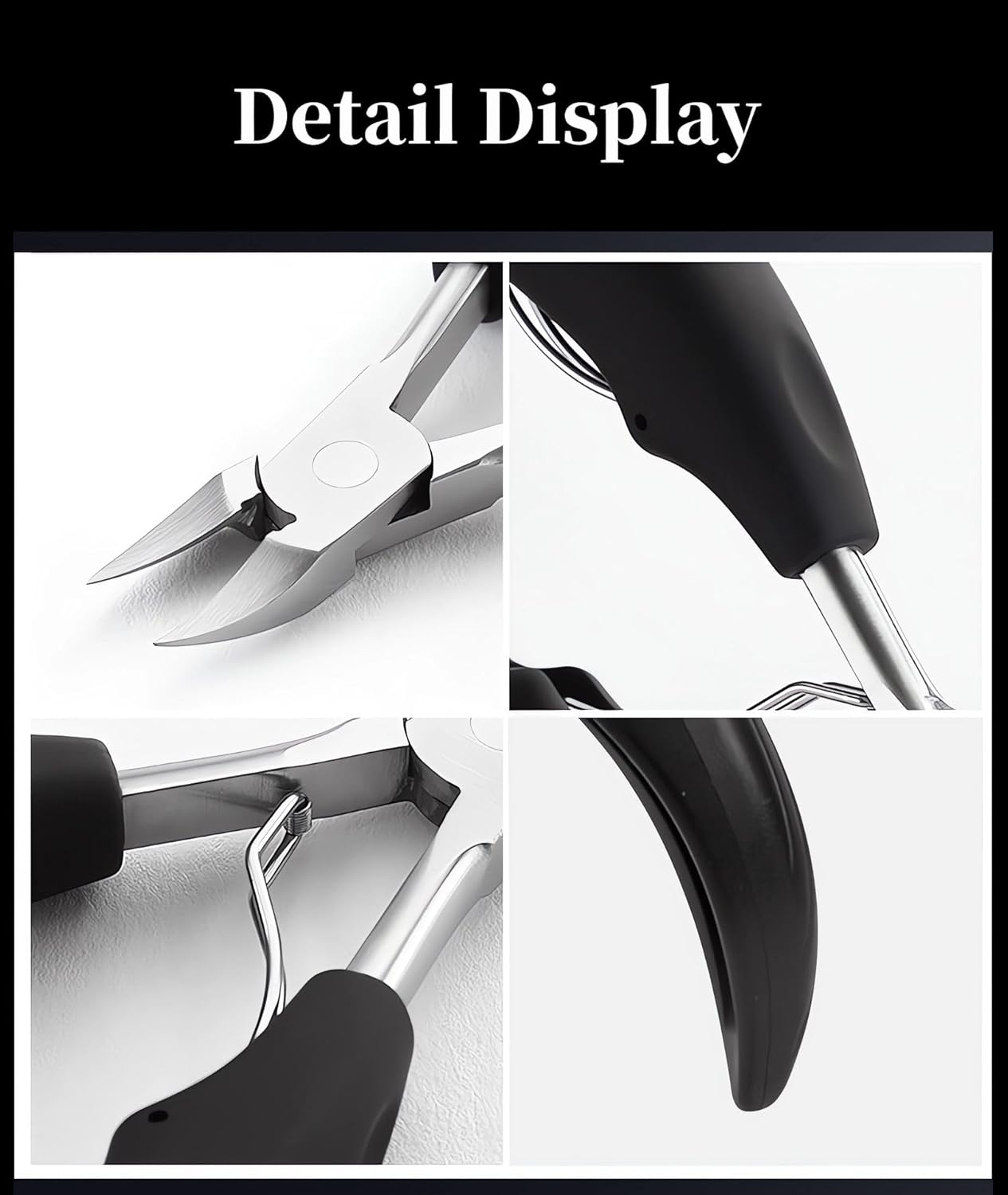 NEMIBAD Podiatrist Toenail Clippers，Nail Clippers for Thick & Ingrown Toenails， Super Sharp Curved Blade Toenails Trimmer image number 1