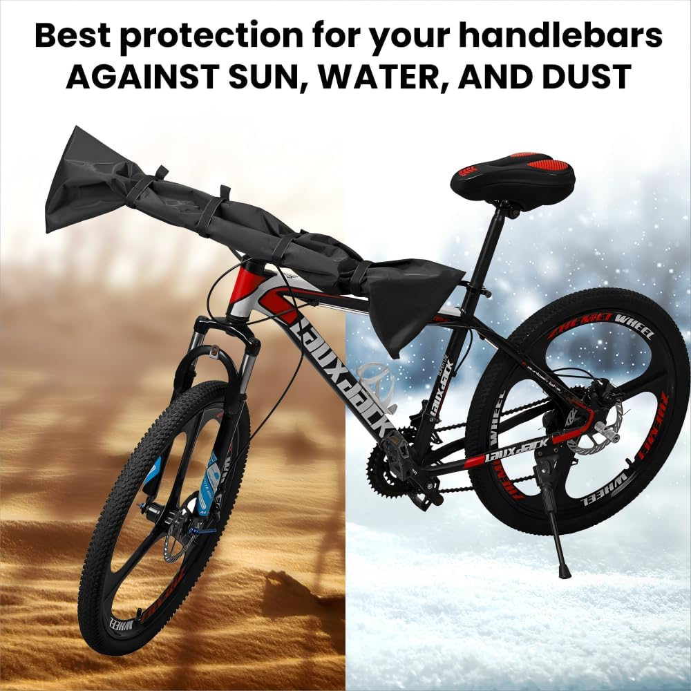 Besudo Handlebar Protective Cover for Ebike Transport Protection - Handlebar Protection Cover for Bicycle Handlebars - Bicycle Cover for Rear Carrier - Ebike Accessories as Handlebar Rain Cover -30-A image number 4