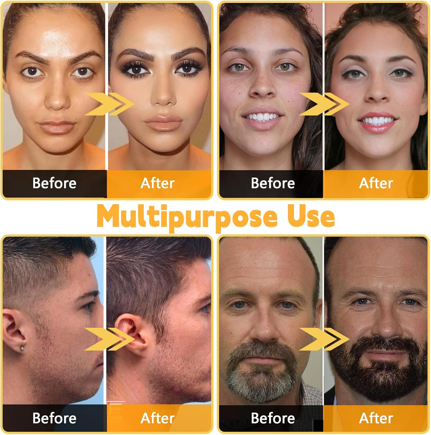 HAIOLORPRO Root Touch up Hair Color Dark Brown, Root Cover up Stick Water-Resistant for Women Scalp Concealer, Hair Touch up for Roots, Gray Hair Cover Up, Hair Mascara for Gray Hairr, 15G/0.53Oz image number 4