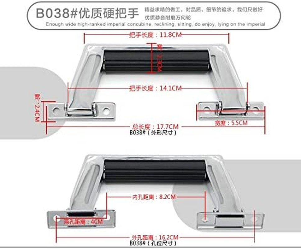 Luggage Hardware Suitcase Repair Parts Handle Travel Case Pull Rod Cipher Suitcase Hand Carry General Handle PVC - (Color: B031)
