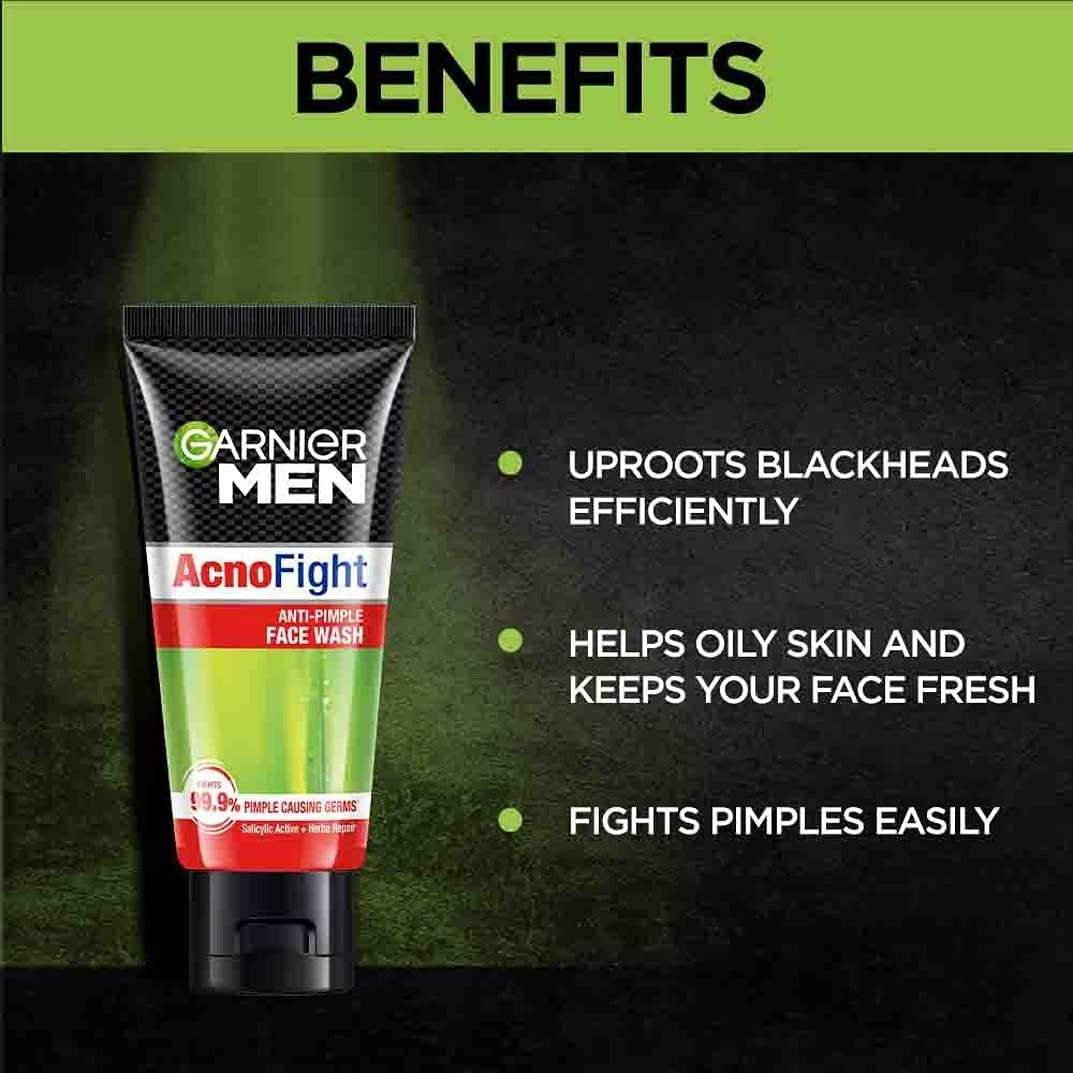 Garnier for Men Acnofight Face Wash, 50Gm image number 5