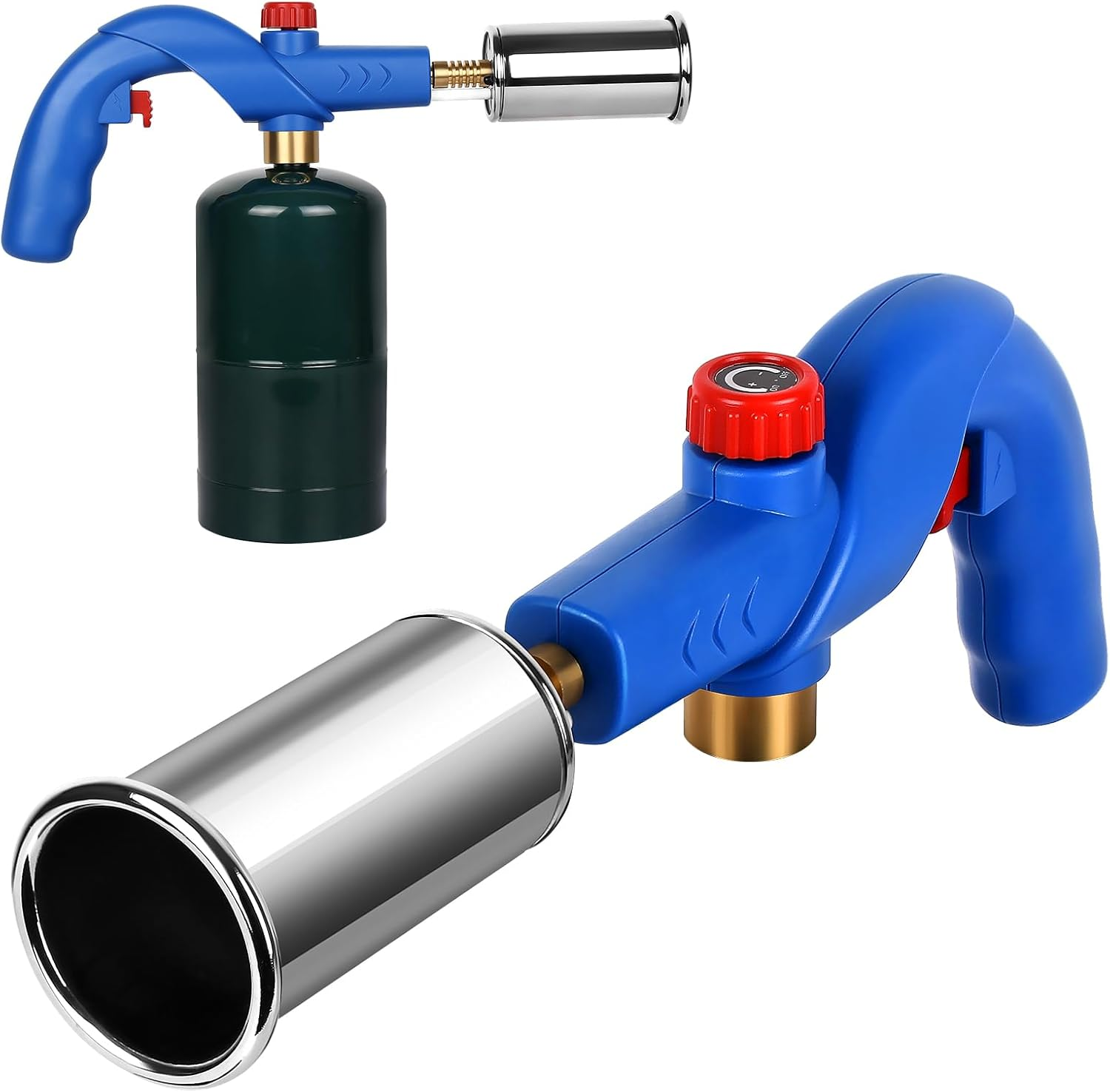 Semlos Propane Torch - Kitchen Torch - Powerful Grill Gun - Charcoal Lighter - Campfire Starter - Sous Vide - Chef Blow Torch for Searing Steak & Creme Brulee & Bbq(Propane Tank Not Included)