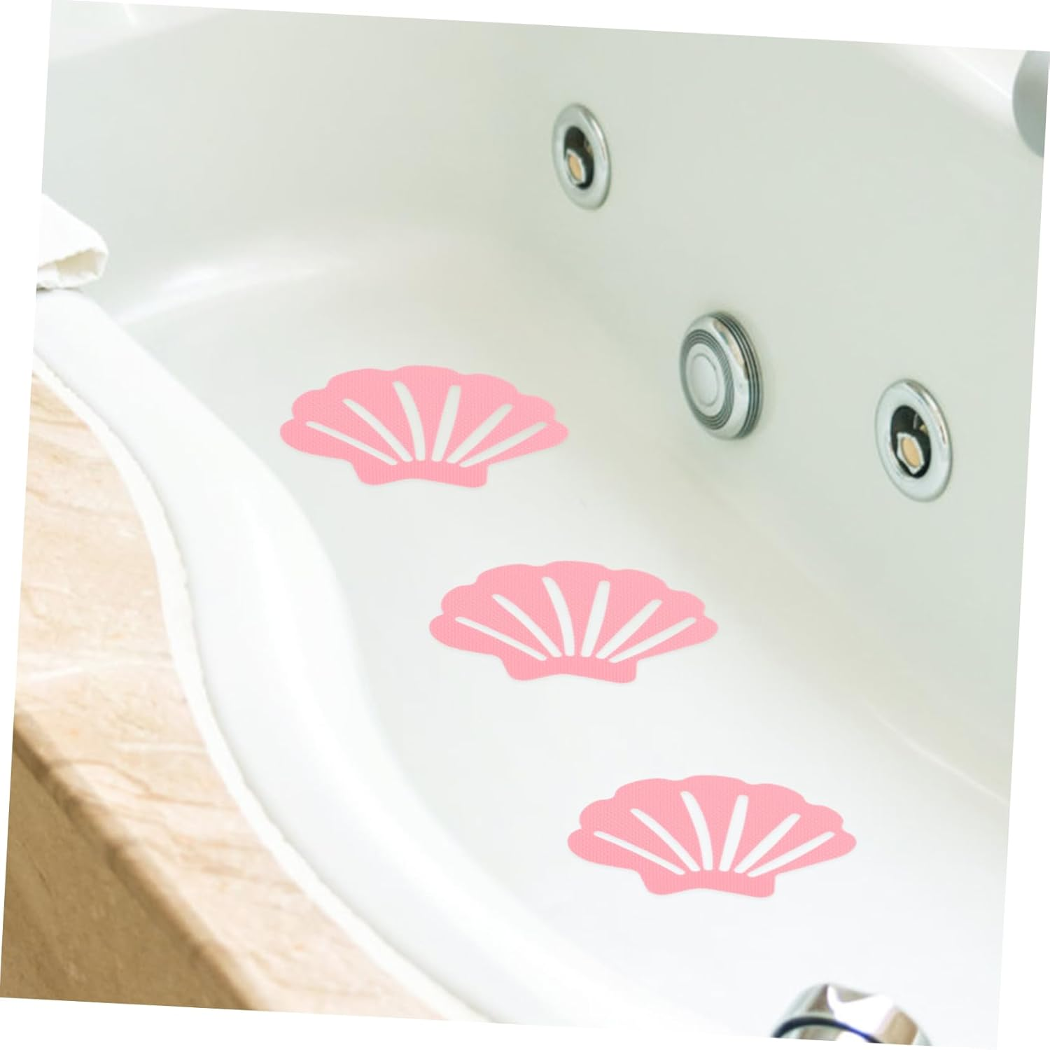 COLLBATH Shower Stickers Non Slip Bathtub Bathroom Floor Decals Peva Shower Grip Stickers image number 5