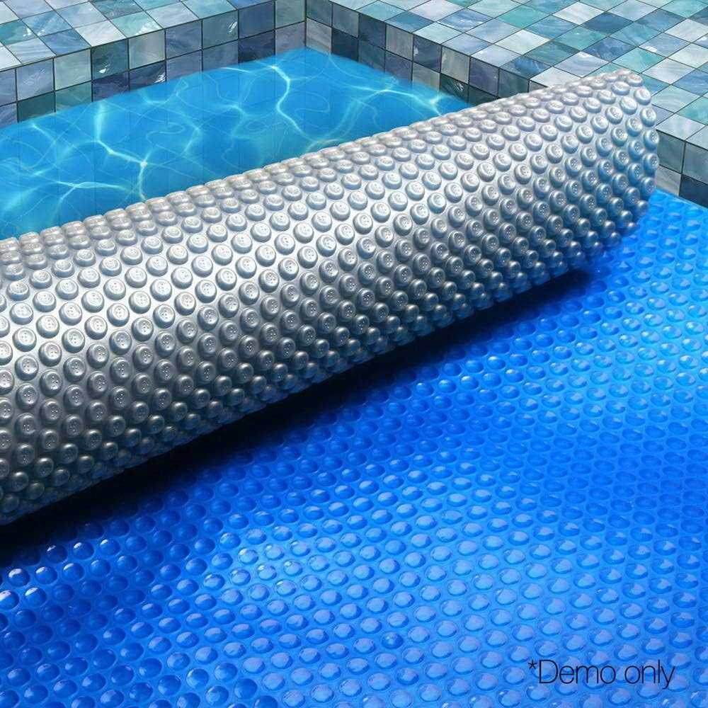 Aquabuddy Pool Cover Silver Blue 400 Micron 9X5M Swimming Pools Covers, above Ground, Bubble Blanket Outdoor Blankets Heater Garden Water Summer Play Reel image number 5