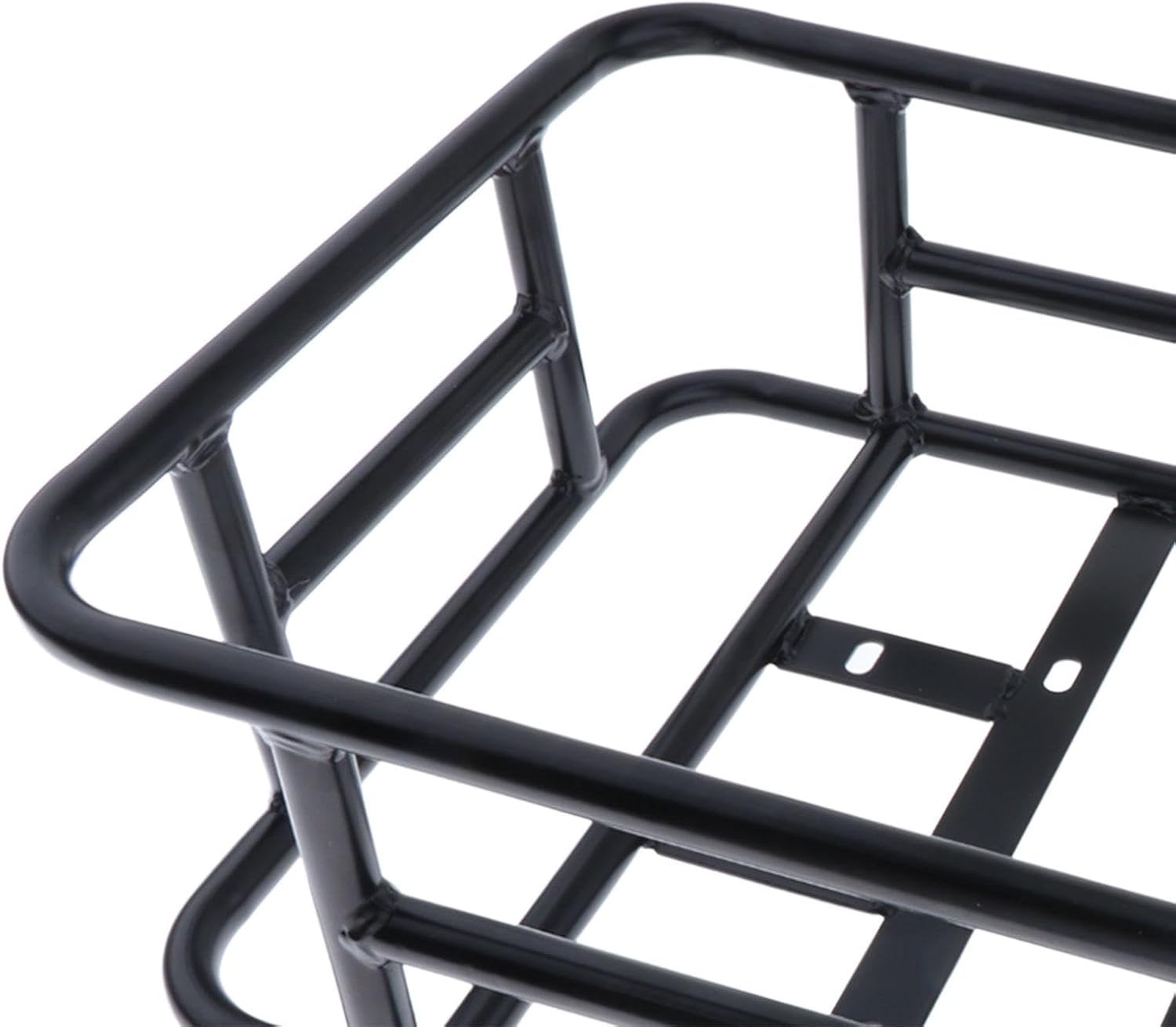 Oshhni Bike Rear Basket Bike Cargo Rack, Durable Lightweight Heavy Duty Takeaways Carrier, Metal Rear Bicycle Basket Bike Rear Rack for Bicycles, Style B