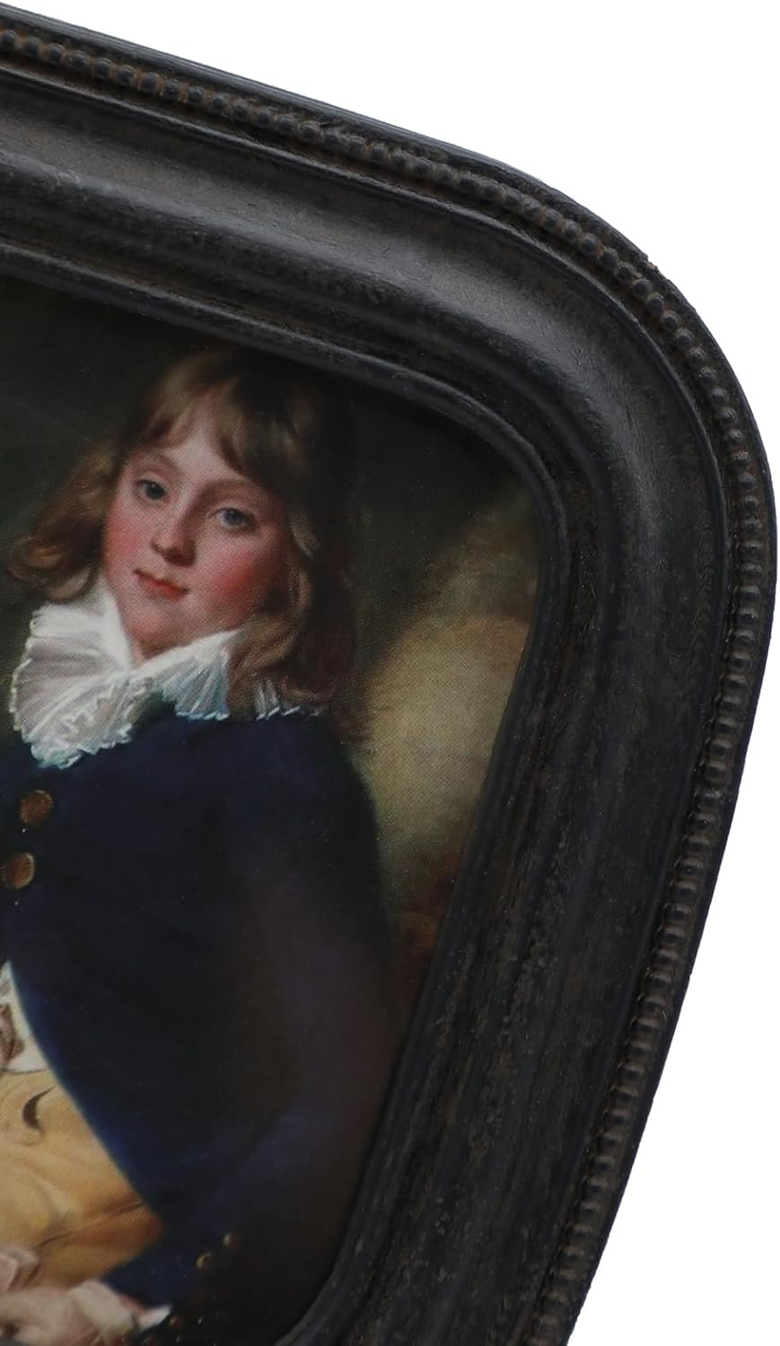 SYLVIA'S SHOP 3X3 Small Vintage Picture Frame, Mini Antique Black Grey Ornate Square Photo Frame, for Tabletop and Wall Display, Retro Home Decor, Old Fashioned Photo Gallery Art image number 2