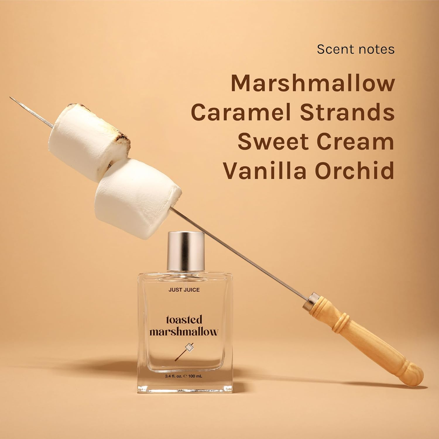 Just Juice Toasted Marshmallow - Vanilla Perfume for Women and Men - Gourmand Perfume with Caramel, Marshmallow, Amber Notes - 3.4 Oz image number 4
