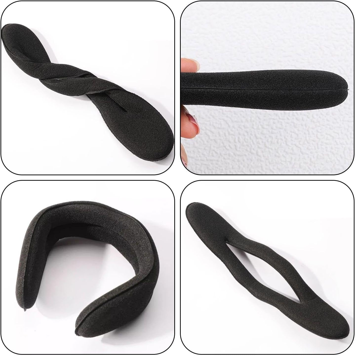 5 Hair Pins and 1 Elastic Hair Ring, Hairstyle Making Tool, Creative Portable Hair Brown image number 2