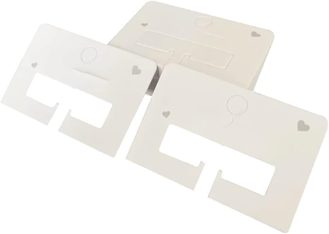 100 Pcs White Hair Accessories Holder - Display Cards for Bows,Hairpins,Clips,Barrettes in Packing Paper Cardboard,Clips and Barrettes,Hair Clips,Hair Accessories image number 3