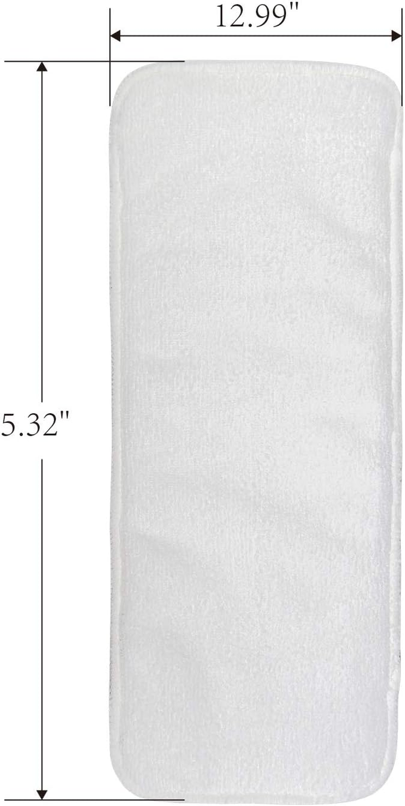 ALVABABY 12Pcs Microfiber Inserts,Soft Cloth Diaper Liner,3-Layer Absorbent Inserts,Reusable Liners for Baby Cloth Diapers 12T-AU image number 6
