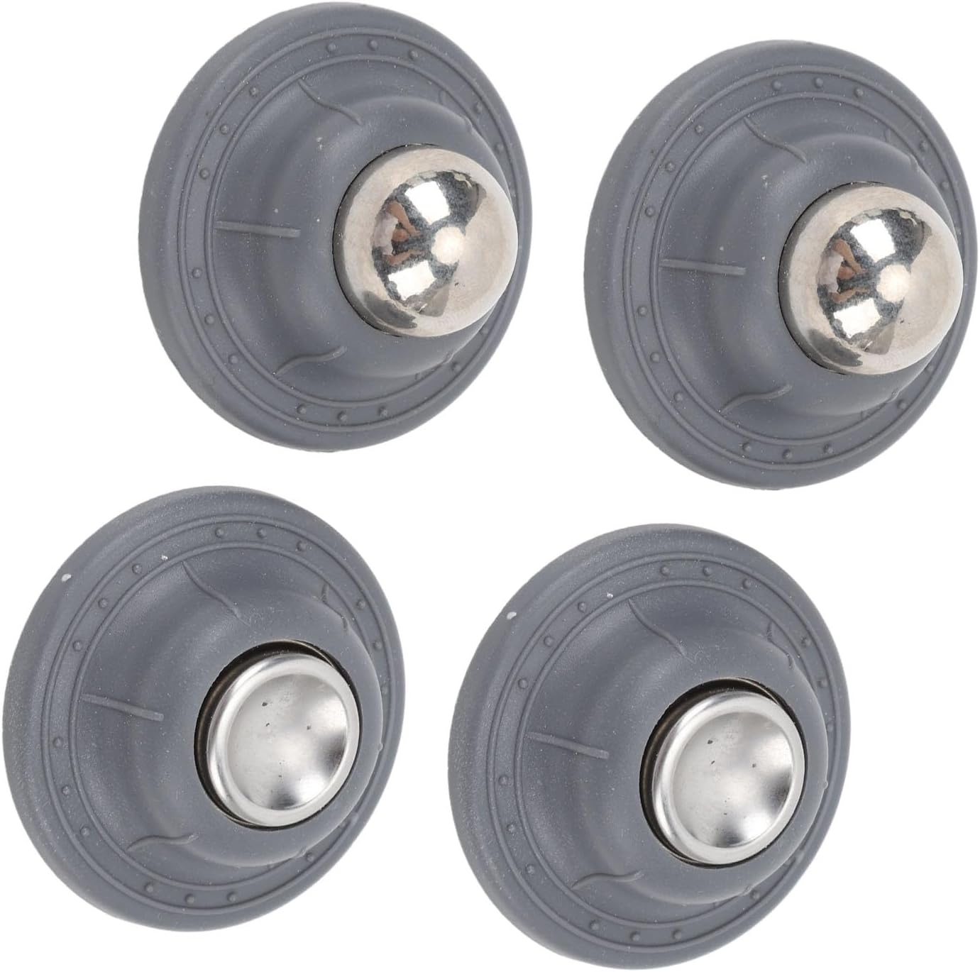 Pair of RV Magnetic Door Catch, RV Door Holder Latch RV Door Catch Latch Heavy Duty Baggage Door Catch for Motorhome, Travel Trailer, with Strong Magnetic Suction (Grey)