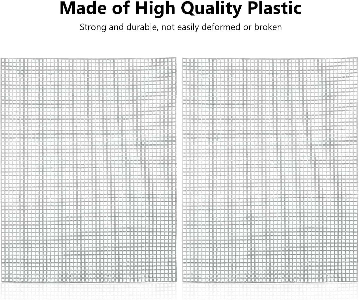 Dohia Plastic Mesh Canvas Sheets 13.7 X 10.6 Inch Plastic Canvas Embroidery Crafting Acrylic Yarn Crafting Knit Crochet Projects Make Aquarium Dividers D2-SLWP image number 2