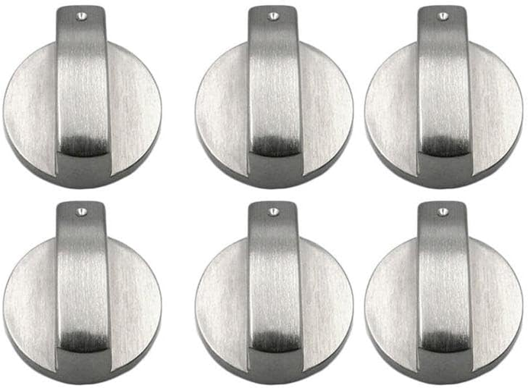 6X Alloy Home Kitchen Gas Stove Knobs Cooker Oven Cooktop Metal Switch Control image number 6