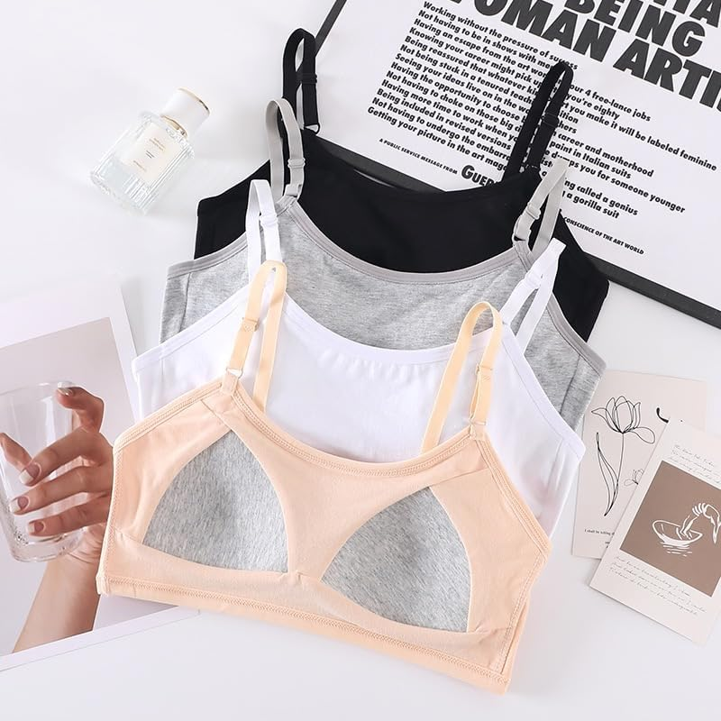 Big Girls Bra Comfort Flex Fit Seamless for Girl Teens with Adjustable Straps, Pull-On Design - Multi-5Pack image number 5