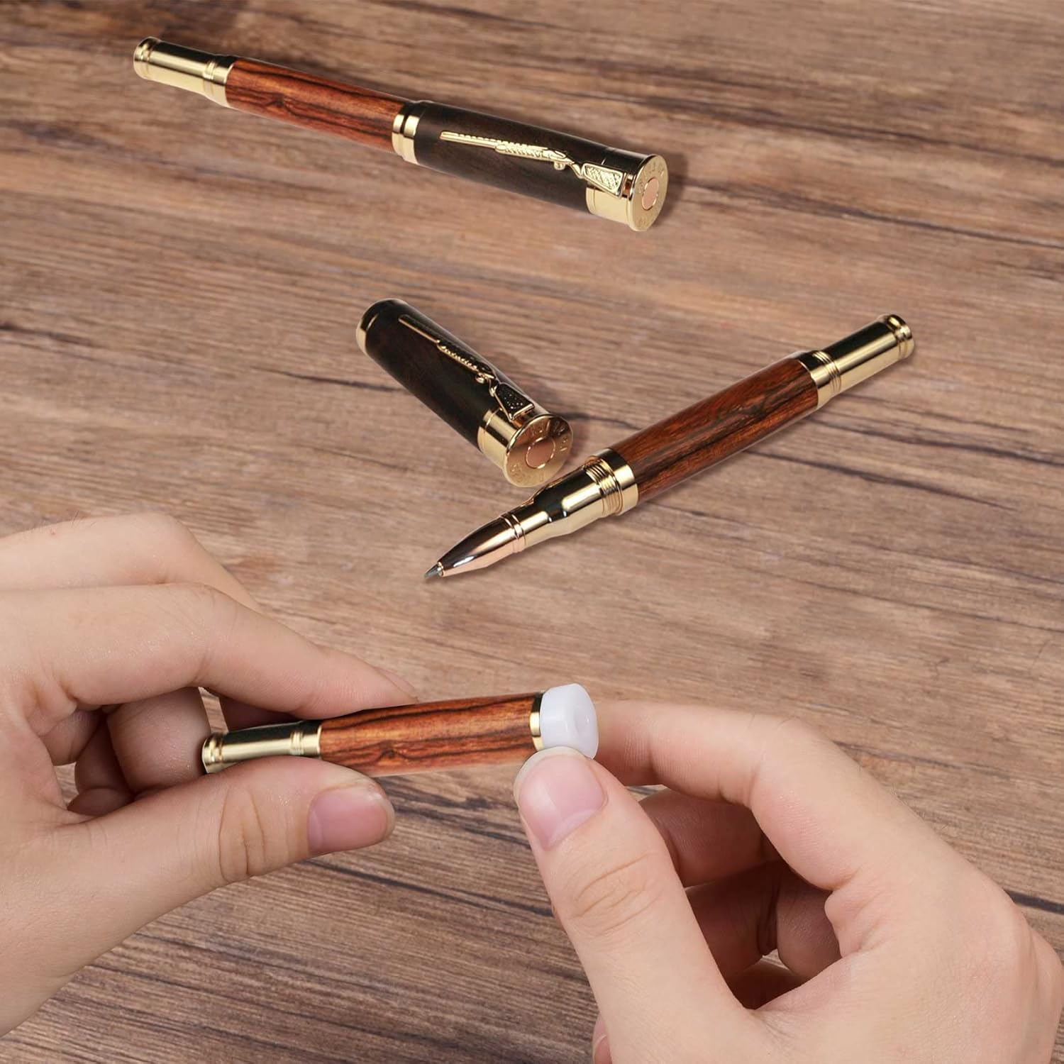 PAGOW 20 Pack Pen Bushings,White Non-Stick Pen Bushing for CA Finishing Pen Turning(0.43Inch/11Mm Height,0.55Nch/14Mm Diameter) image number 1