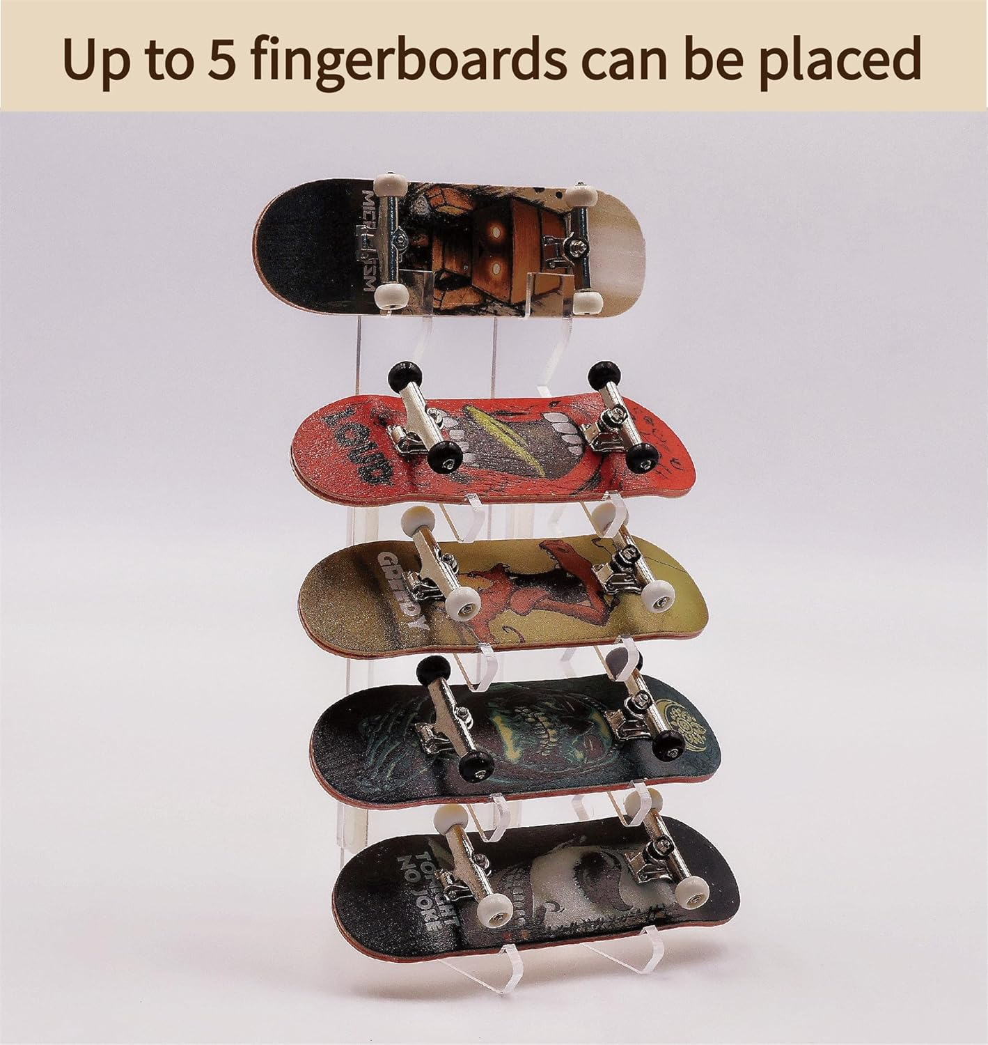 Fingerboard Display Rack,Pro Finger Skateboard Storage Stand,Transparent Acrylic Finger Board Racks image number 1