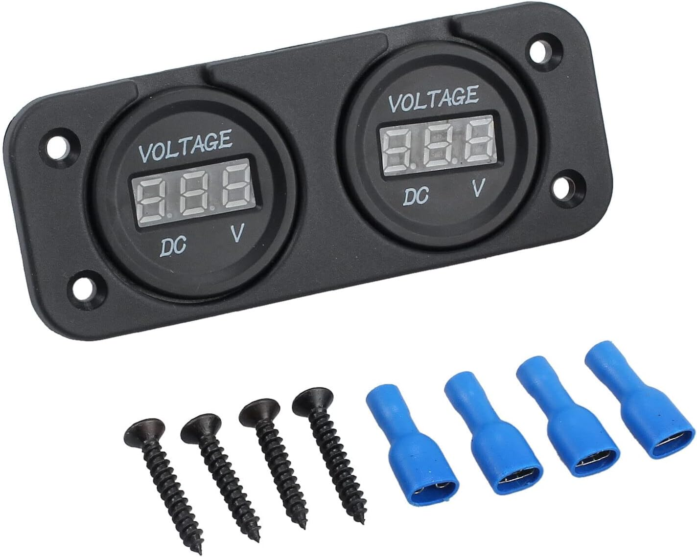 Digital LED Volt Meter Dual Battery Monitor Boat Voltage Marine Gauge DC 12V-24V image number 4