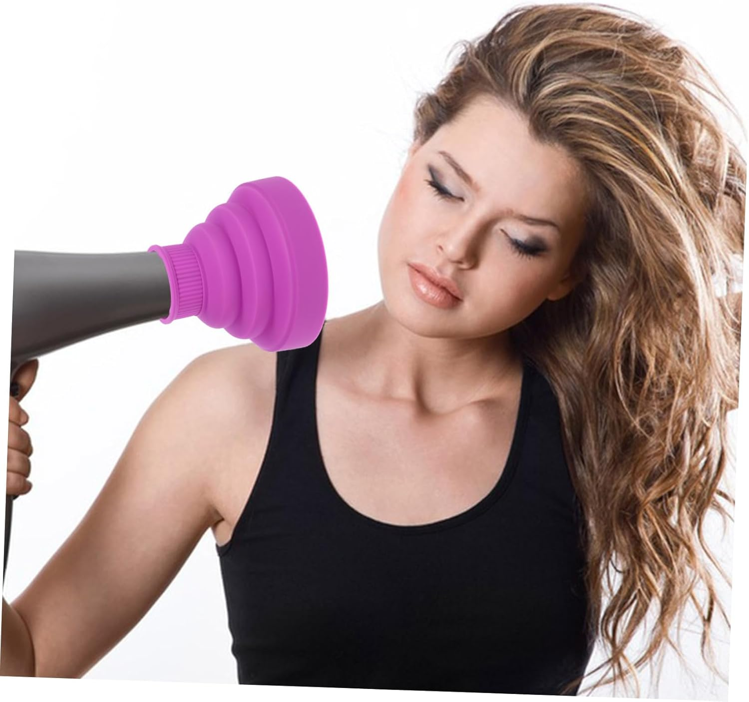 CANIGHT Hair Dryer Diffuser Attachment Collapsible Tool for Curly Hair Styling Lightweight and Portable Even Air Distribution for Natural Texture Easy to Use the Go image number 6