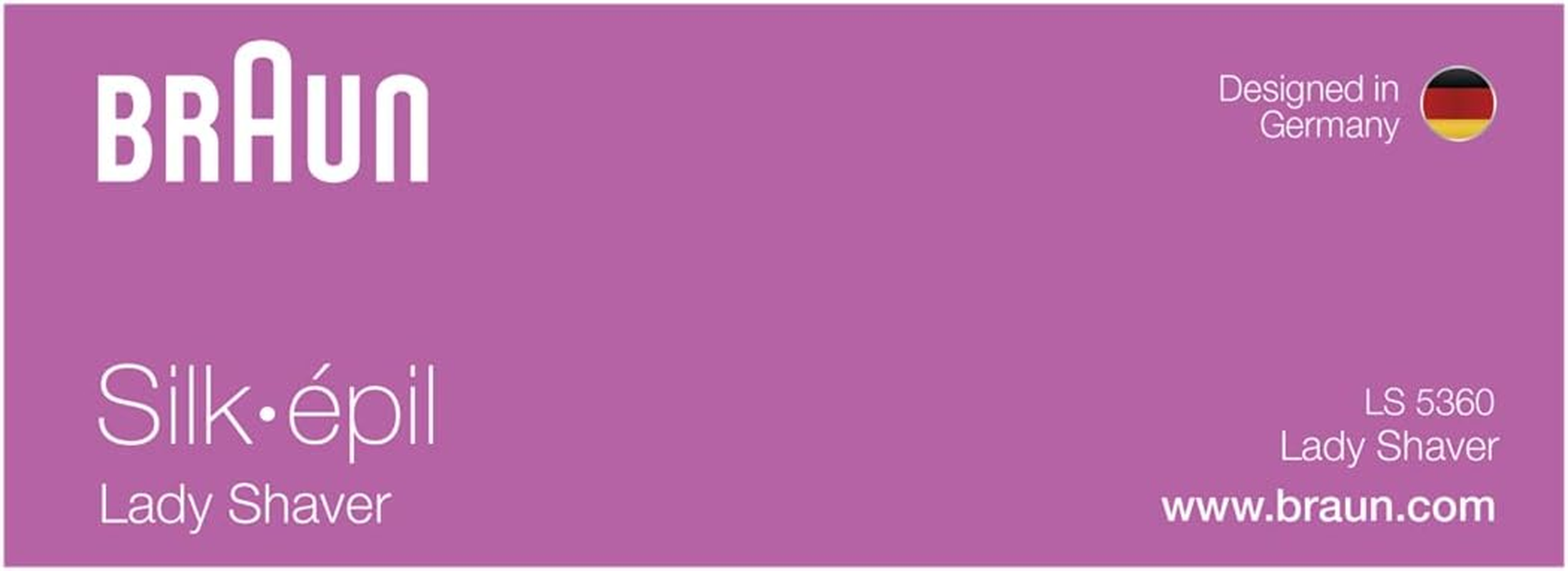 Braun Silk-Epil LS5360 Ladie'S Shaver and Epilator Lilac/White