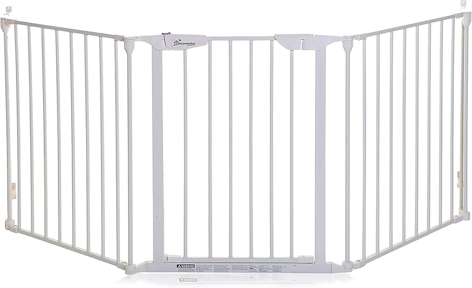 Dreambaby Newport 3-Panel Adapta Child Safety Gate - Fits Opening from 85.5-200Cm Wide. 74Cm Tall - Swings Open from Both Direction - White - Model F2022BB image number 1