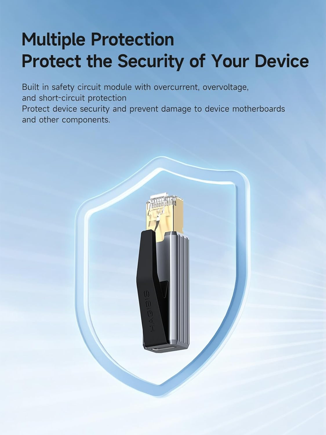 Hagibis USB C to Ethernet Adapter, Portable 1Gbps Gigabit RJ45 to Type-C (Thunderbolt 4/3 Compatible) Network LAN Hub, Compatible for Macbook Pro/Air, Iphone 16 Pro/Max, Ipad Pro, XPS image number 3