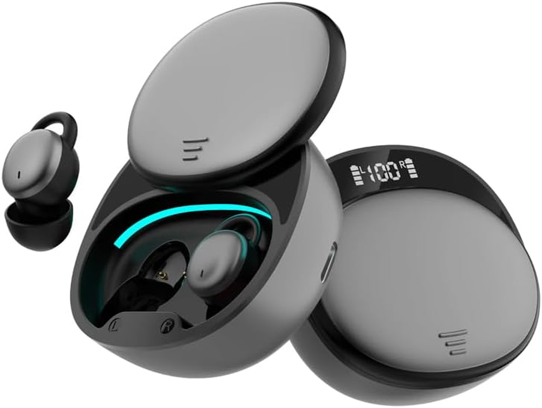 Greenhouse GH-TWEA-SV Wireless Earphones, Earplugs, Sound Insulation, Touch Sensor, Easy Operation, Lightweight, Waterproof, IPX5, Ear-Painless, Silver