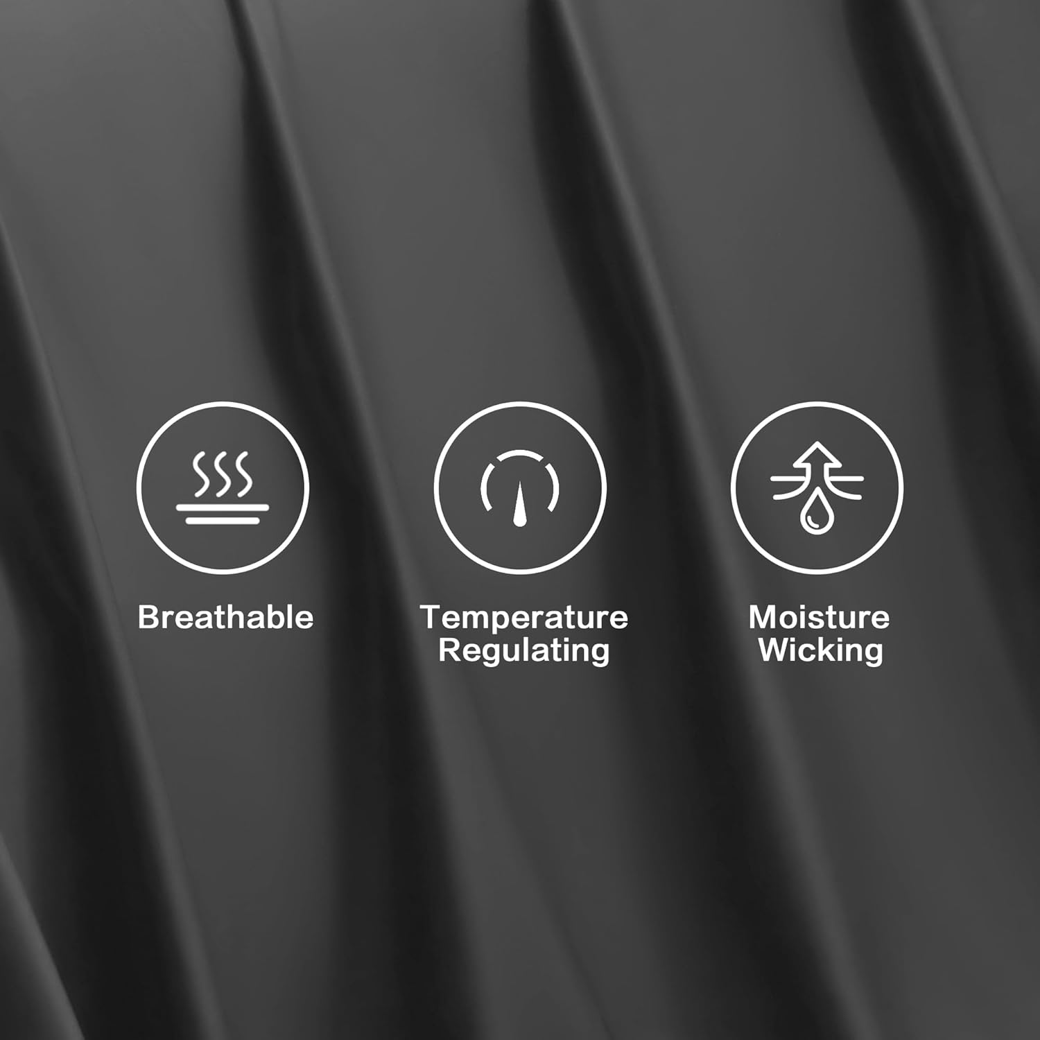 Andency Dark Grey King Size Sheets Set, 100% Viscose Derived from Bamboo, Cooling King Sheets, Deep Pocket up to 16", Silky Soft Bed Sheets, Hotel Luxury Breathable Bedding Sheets & Pillowcases&hellip; image number 4