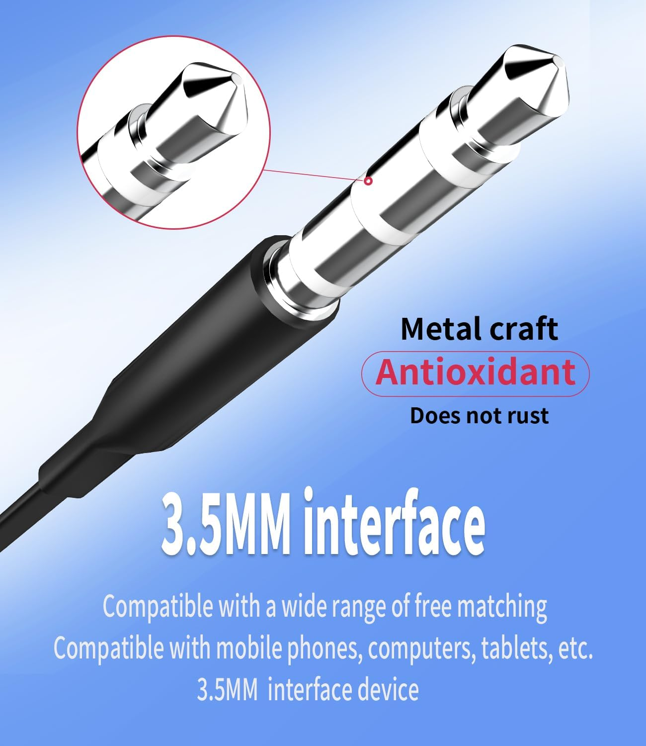 Zoyuzan 3.5 Mm Jack Ear Headphones (Pack of 2) - 1.2 M Cable with Microphone - Unisex - Schwarz - Wired - In-Ear - Headphones image number 2