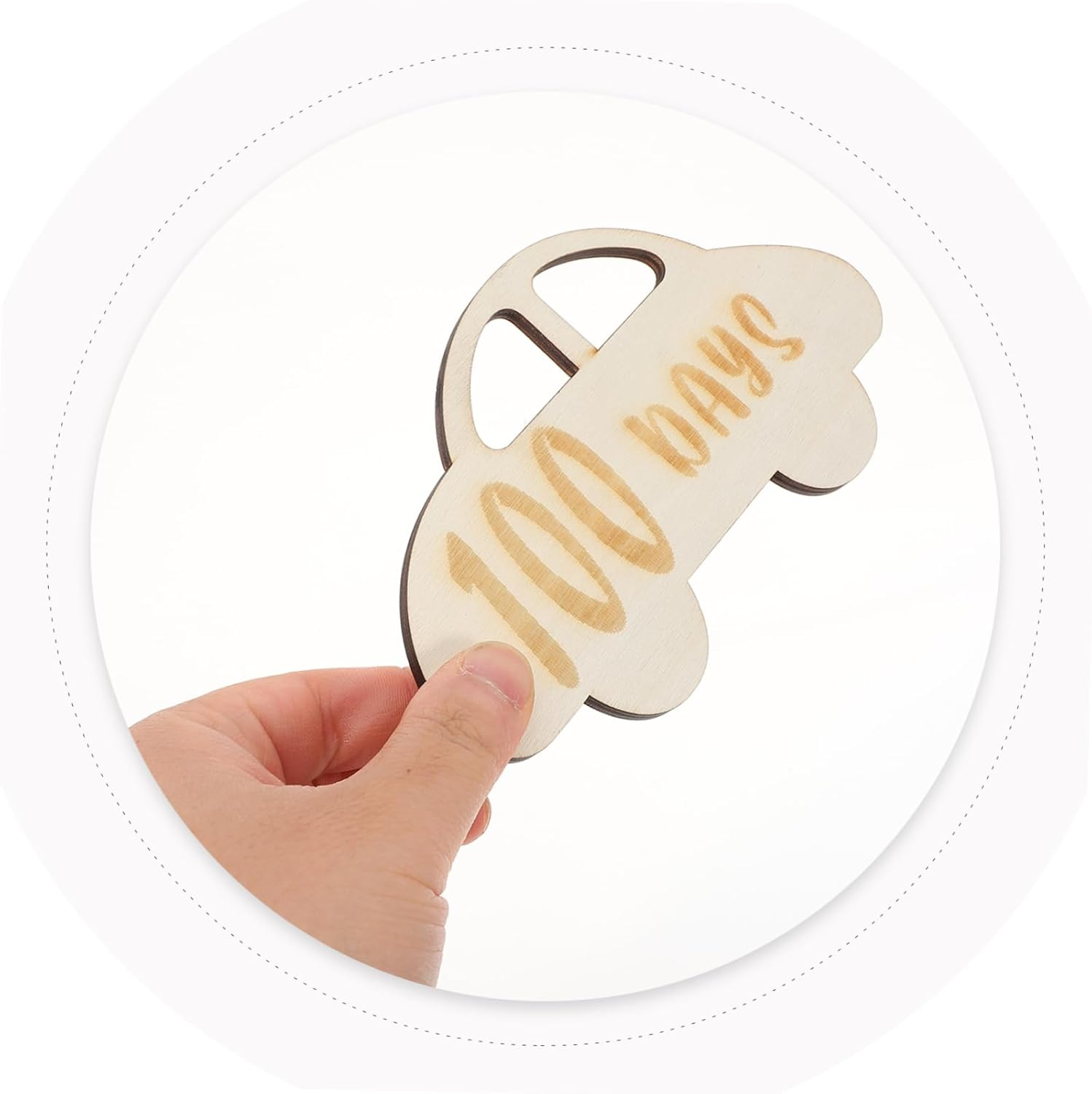 DOITOOL Wooden Milestone Cards Days Growth Marker Commemorative Photo Prop for Newborns for Home Decor and Memory Keeping Capture Every Milestone with Style image number 2